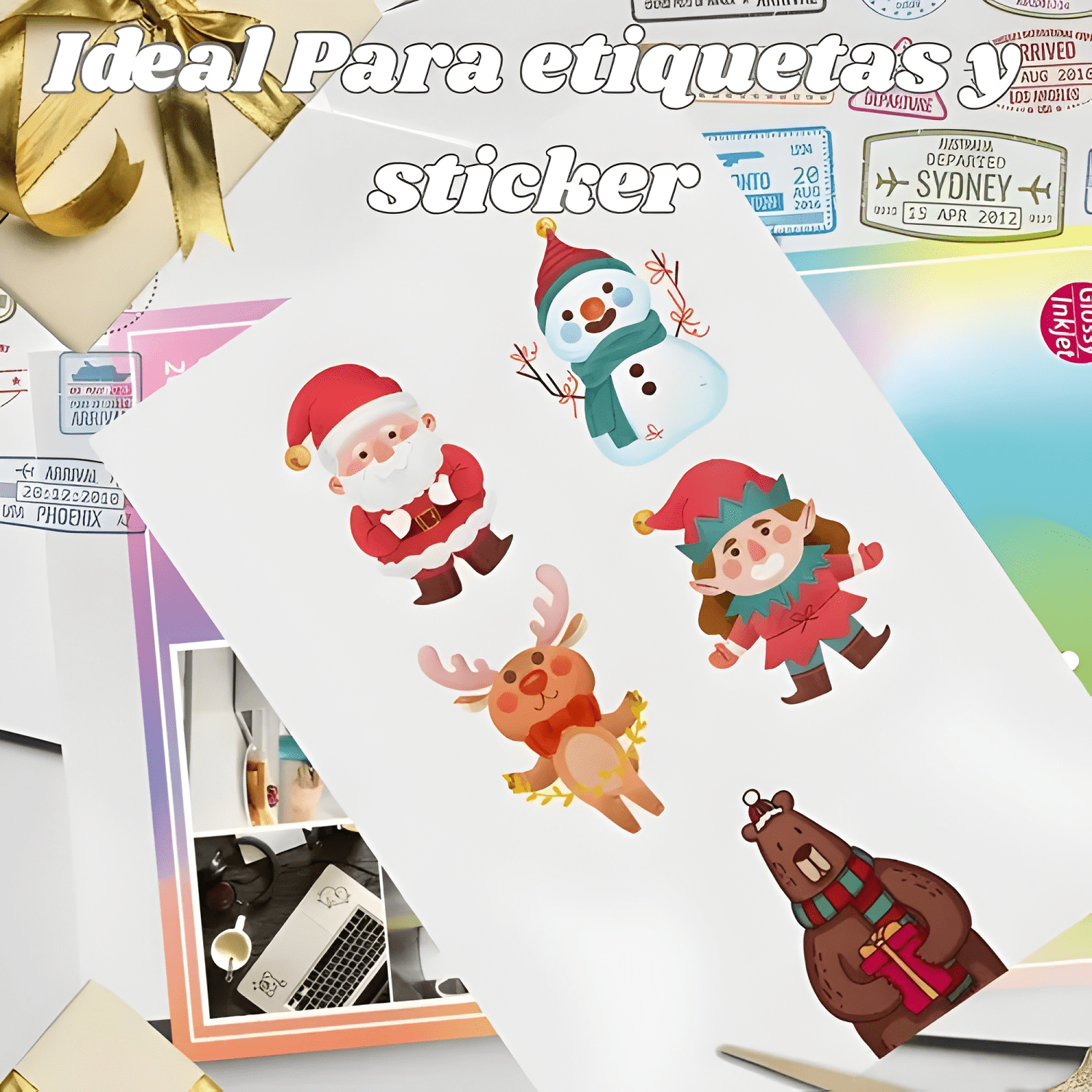 Vinilo Adhesivo Imprimible Glossy A4 20 Hojas-1