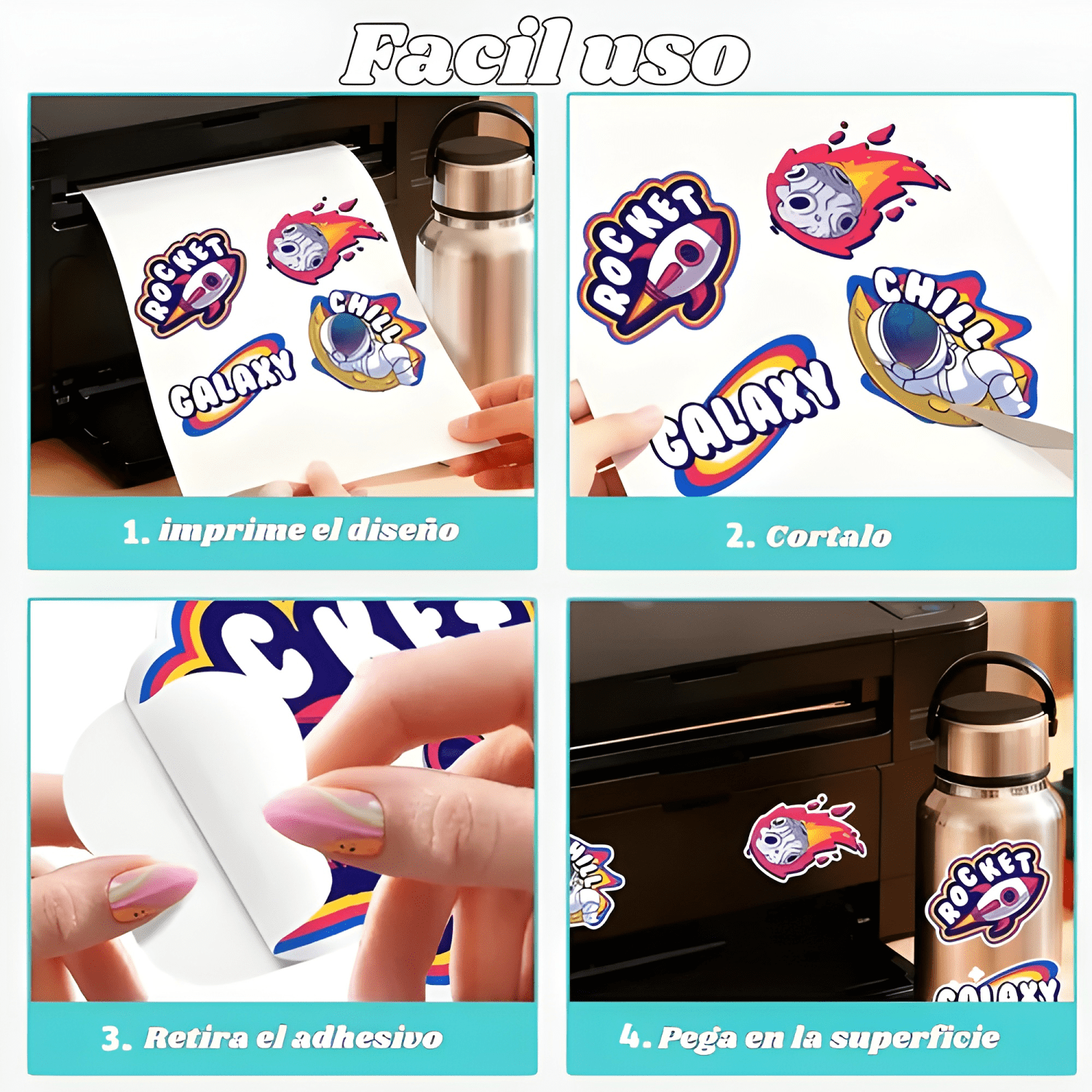 Vinilo Adhesivo Imprimible Glossy A4 20 Hojas-4