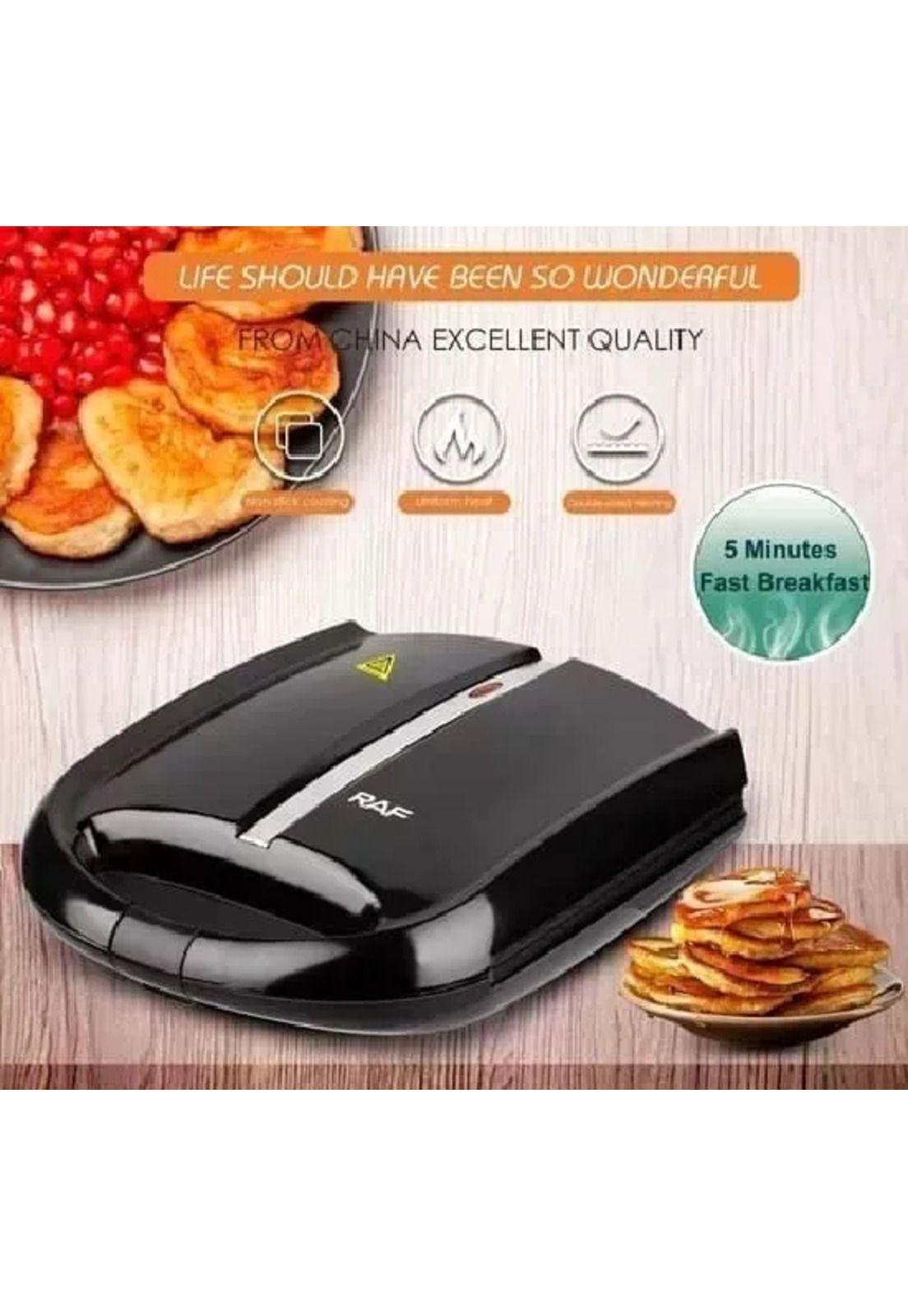 Tosti arepa 1600w para arepas y hamburguesas, color negro-4