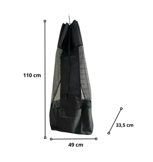 Bolso malla para traslado de balones negro-3
