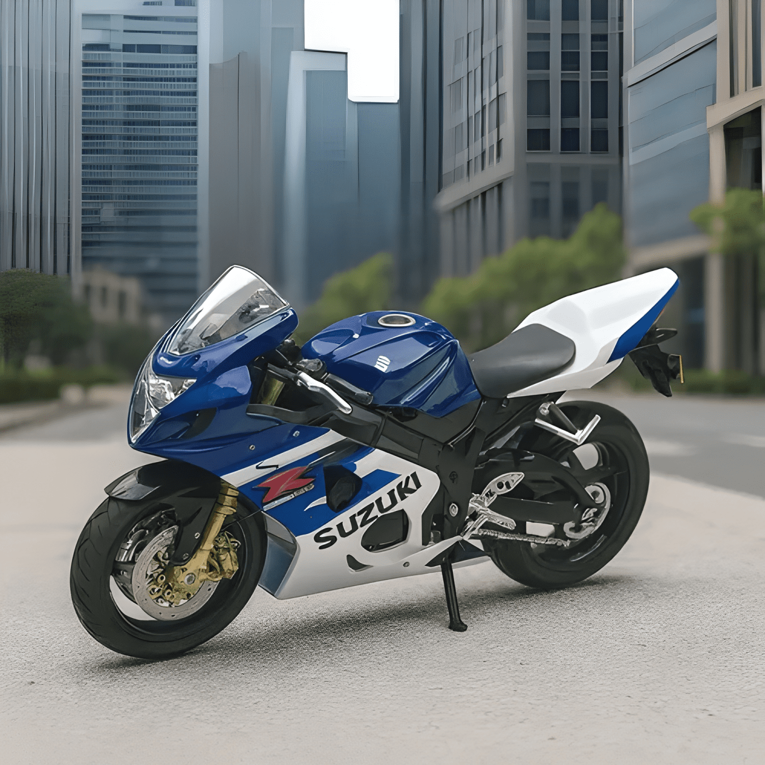 Moto Suzuki GSX-R750 coleccionable a escala #19-3