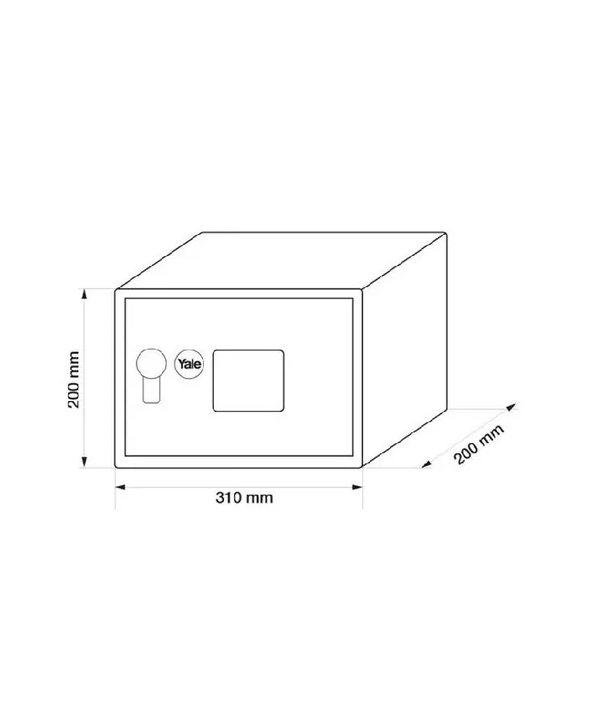Caja de seguridad yale compact 8 lts negra-3