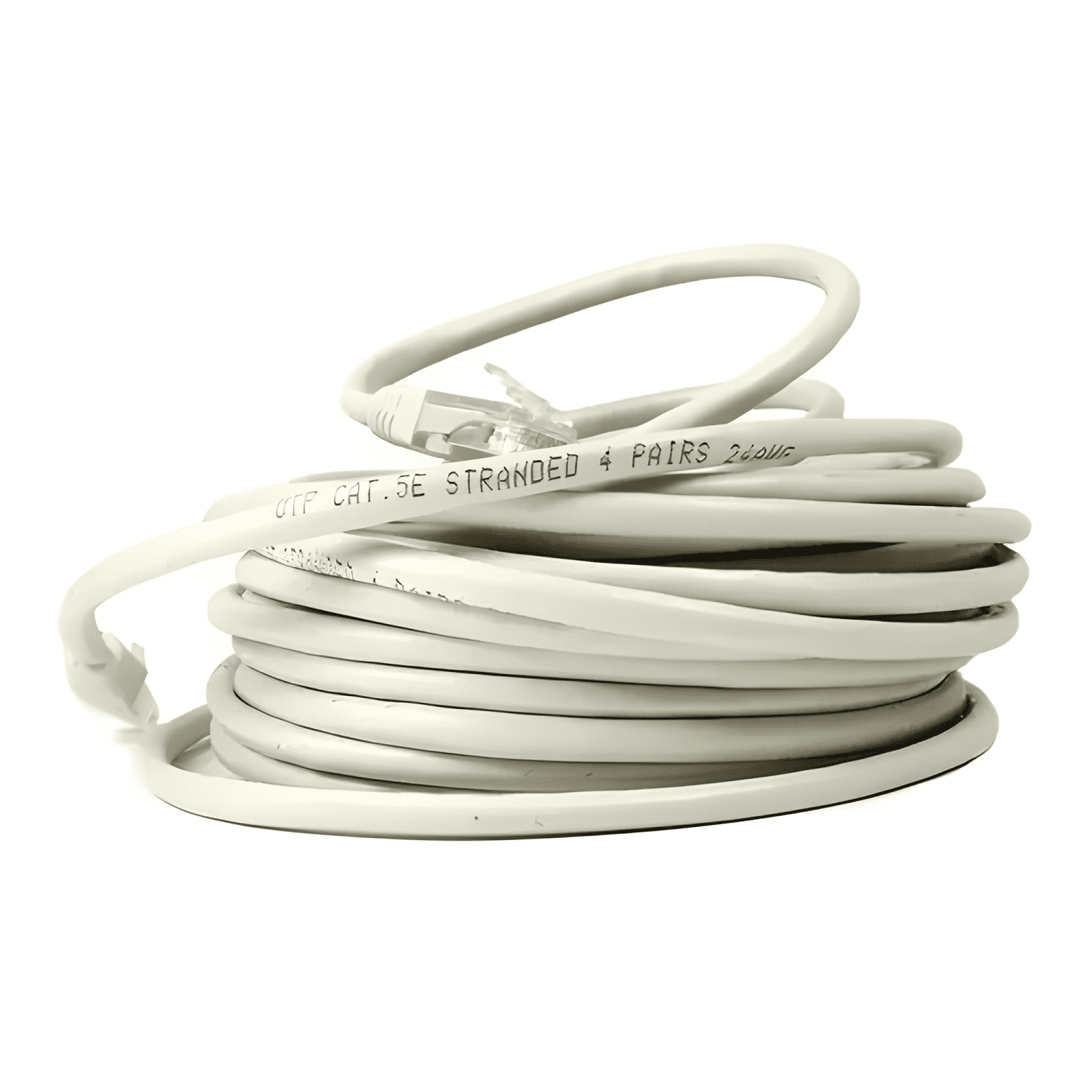 Cable De Red Categoría 5e, Color , 15 Metros Gris-1