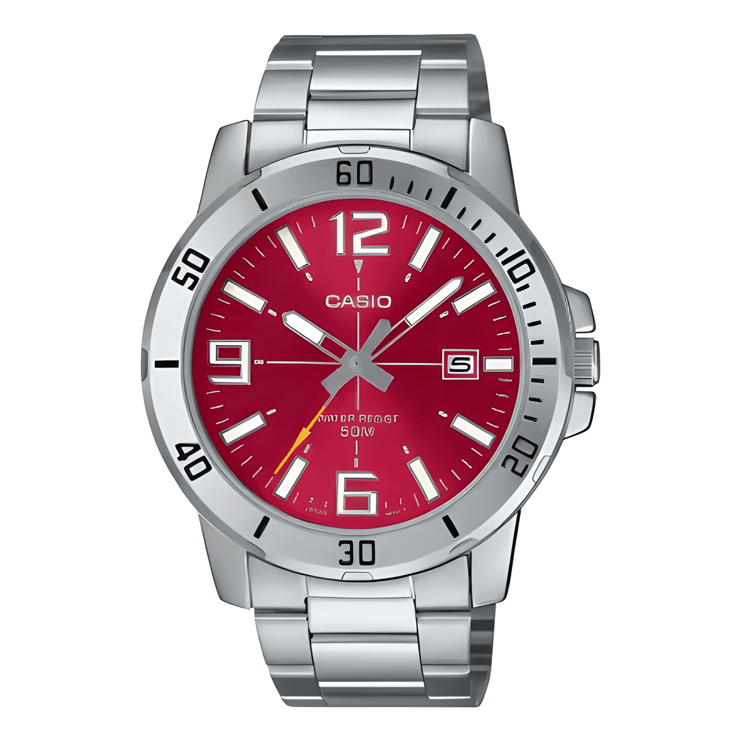 Reloj casio mtp-vd01d de acero inoxidable para hombre con #2-0