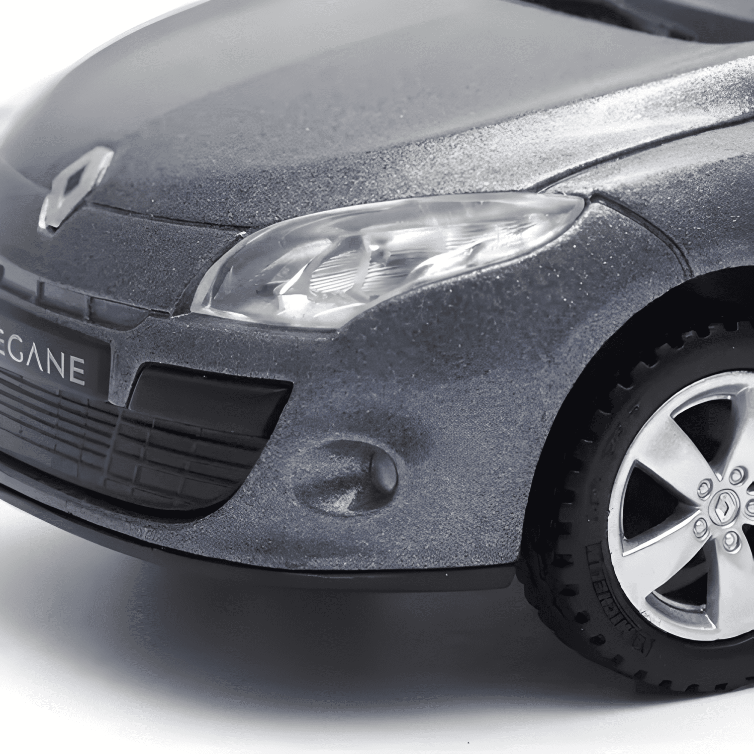 Auto Renault Megane S coleccionable gris-2