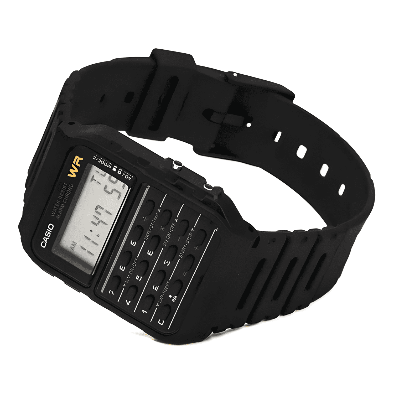 Reloj casio databank ca-53w-1z para hombre, correa Negra-2