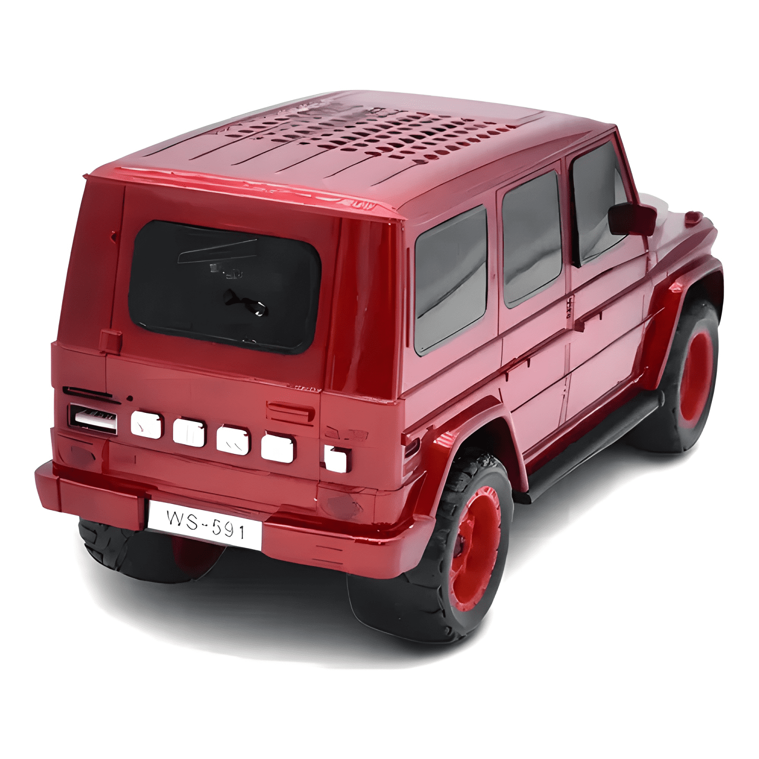 Mini parlante en forma de coche luces bluetooth wd-591 Rojo-2