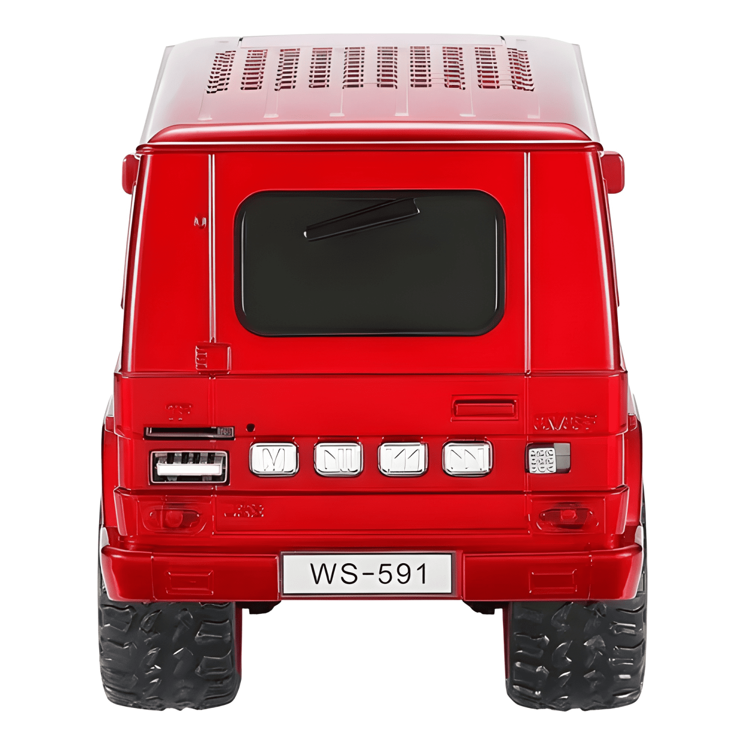 Mini parlante en forma de coche luces bluetooth wd-591 Rojo-3