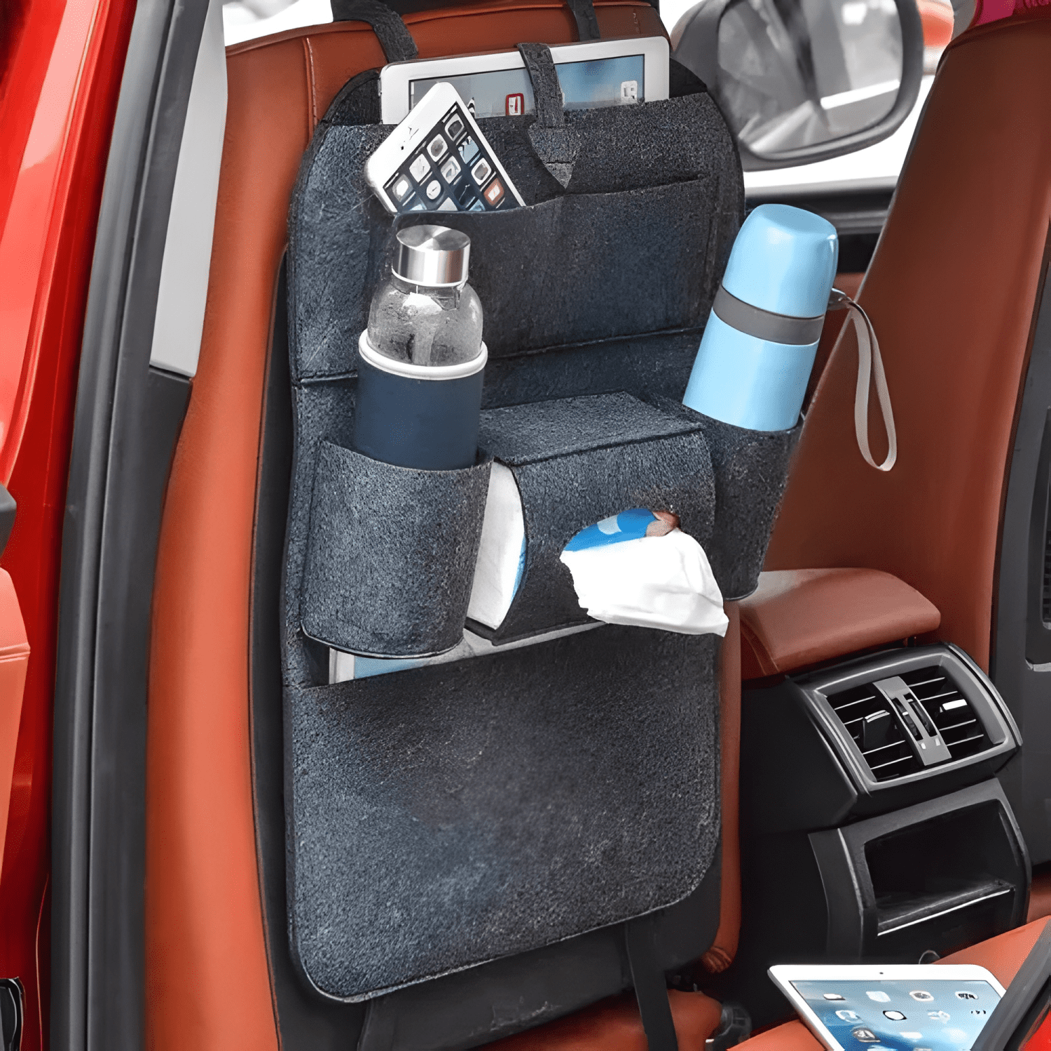 Pack 2 Organizadores Bolso Para Asiento De Auto Multifuncion-3