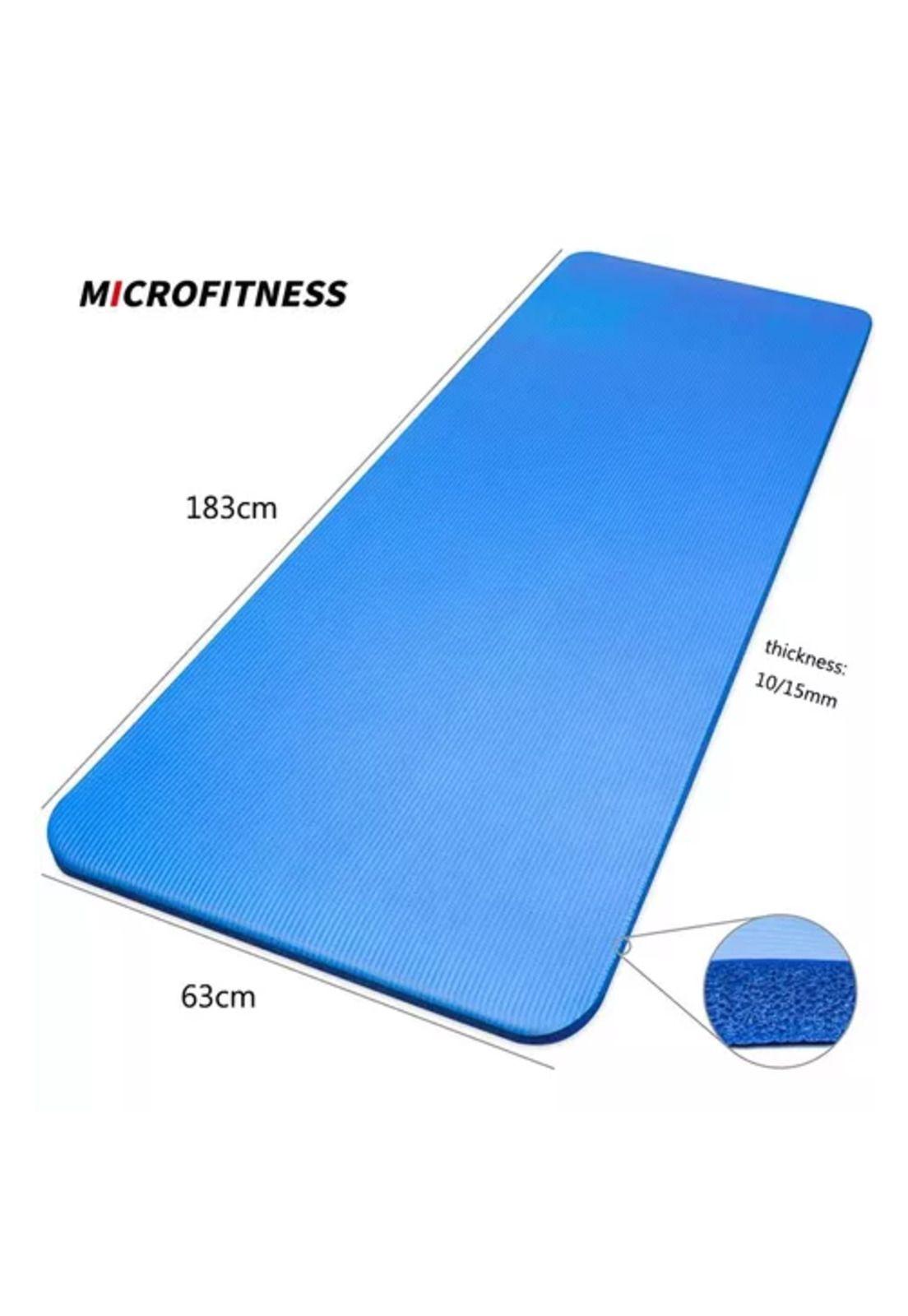 Colchoneta de yoga mat para pilates, 15 mm, con correa y bolso transporte-2