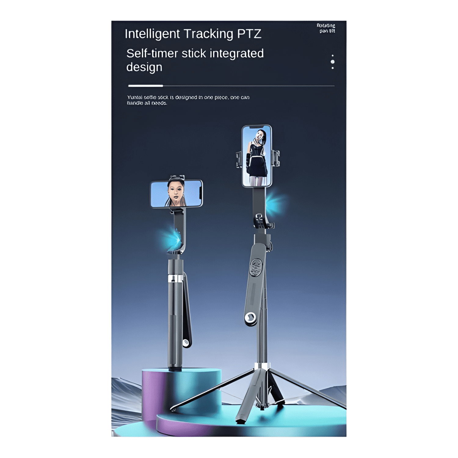 Trípode Inteligente AI Seguimiento Facial Automático 360 #3-4