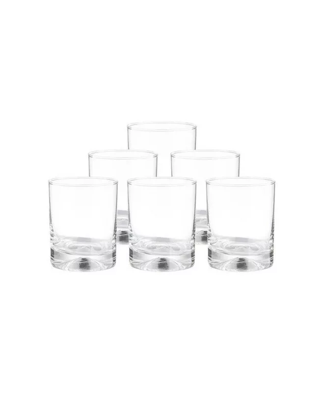 Set 6 Vasos Whisky Manhattan Bajo Cristar Vidrio-3