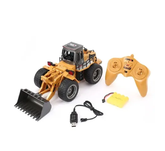 bulldozer rc pala frontal 1520 amarillo/negro-1