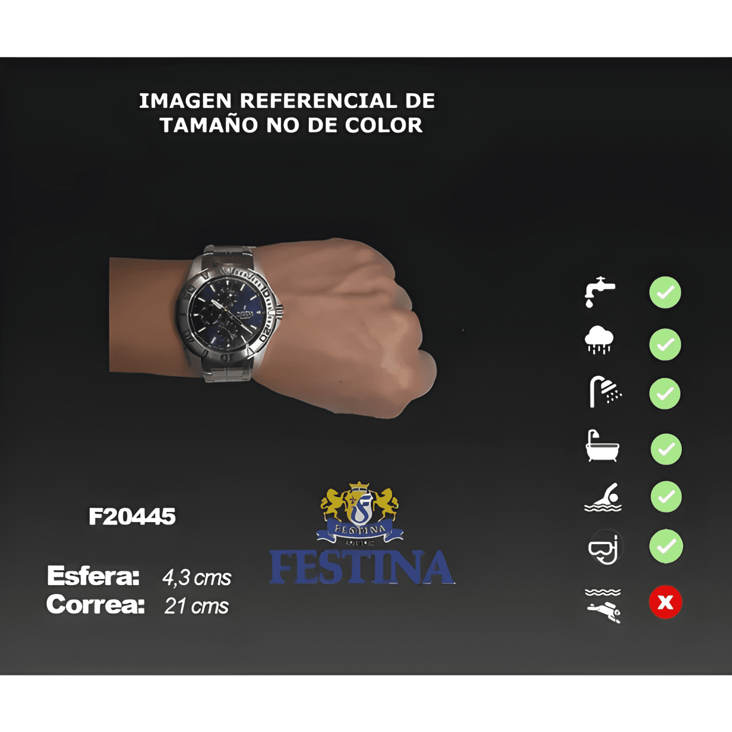 Reloj f20445/2 festina hombre multifunción #2-1