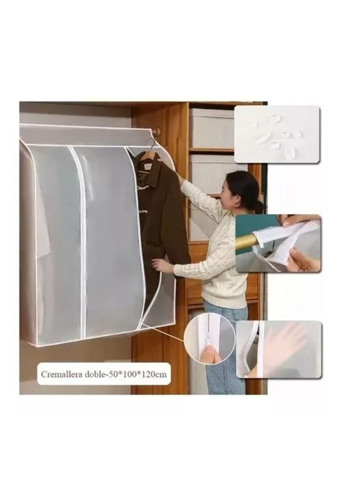 Organizador para ropa y bolsas funda protectora blanca-3