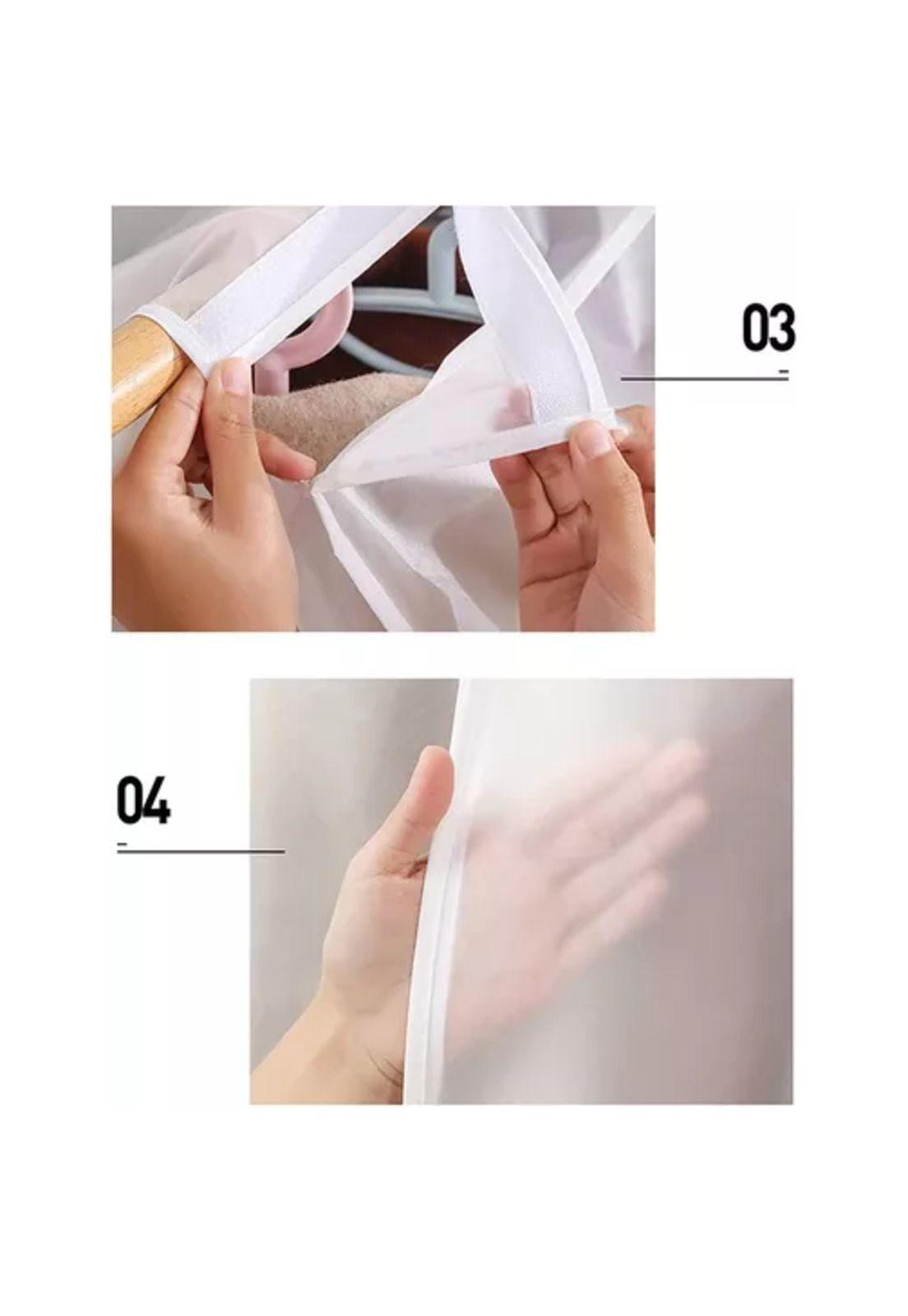 Organizador para ropa y bolsas funda protectora blanca-4