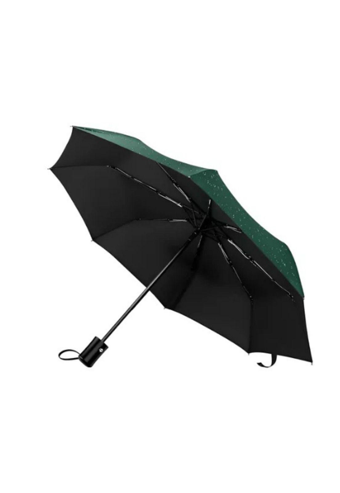 Paraguas lluvia plegable automatico varillas color verde-0