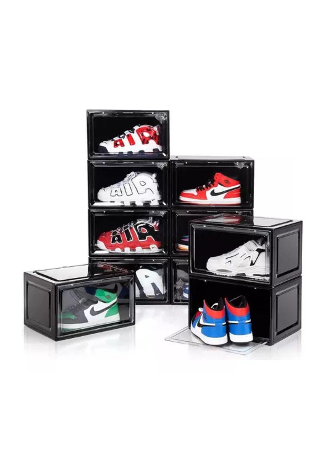 Caja organizadora de zapatos set x3 unidad negro-2