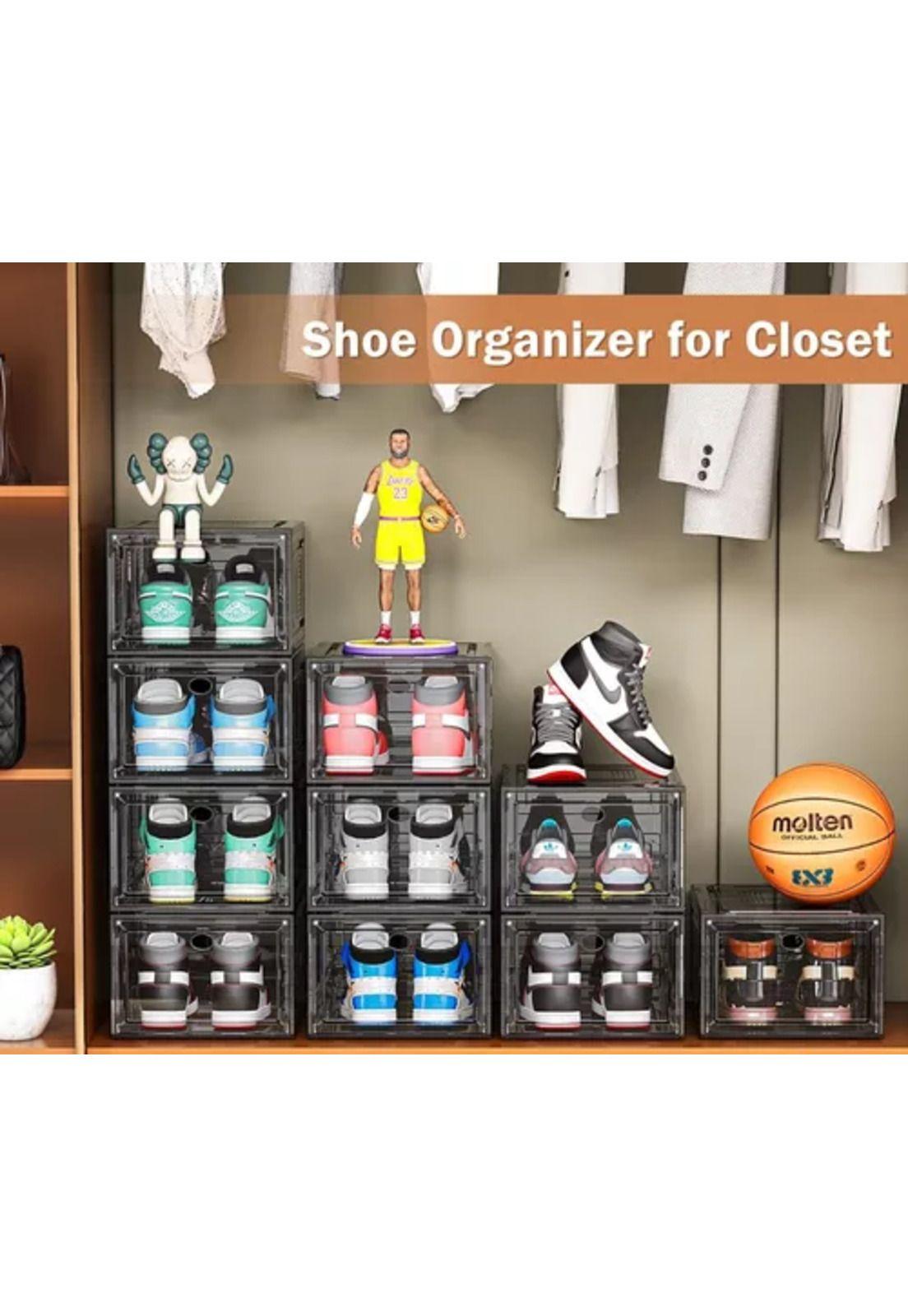 Caja organizadora de zapatos set x3 unidad negro-3