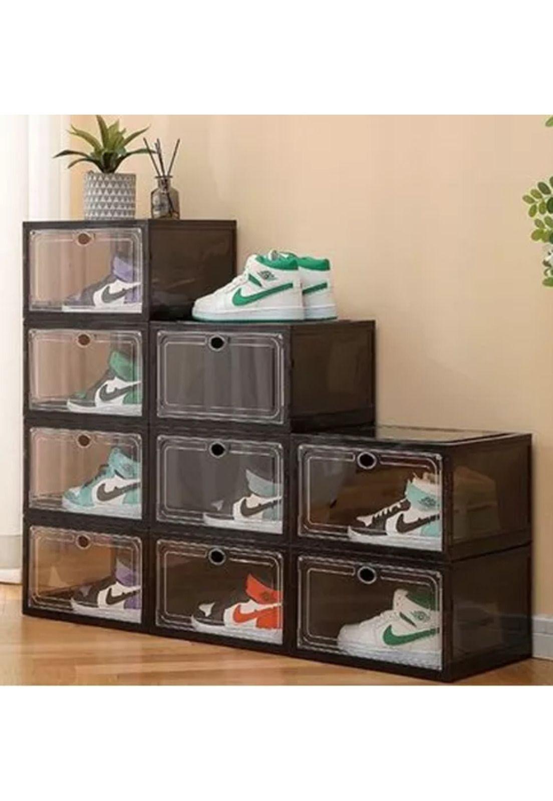 Caja organizadora de zapatos set x3 unidad negro-4