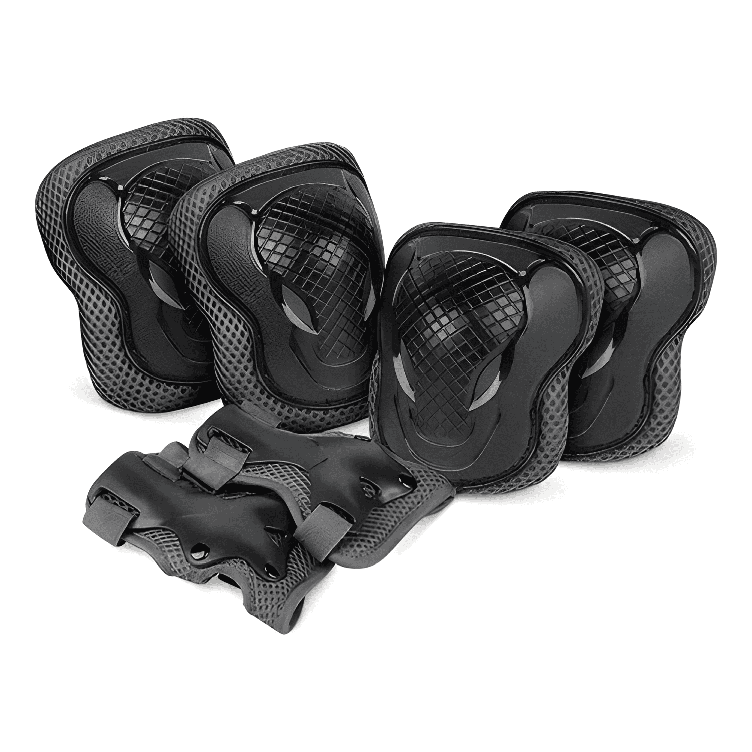 Set rodillera codera y muñequera protectores bici patines-0