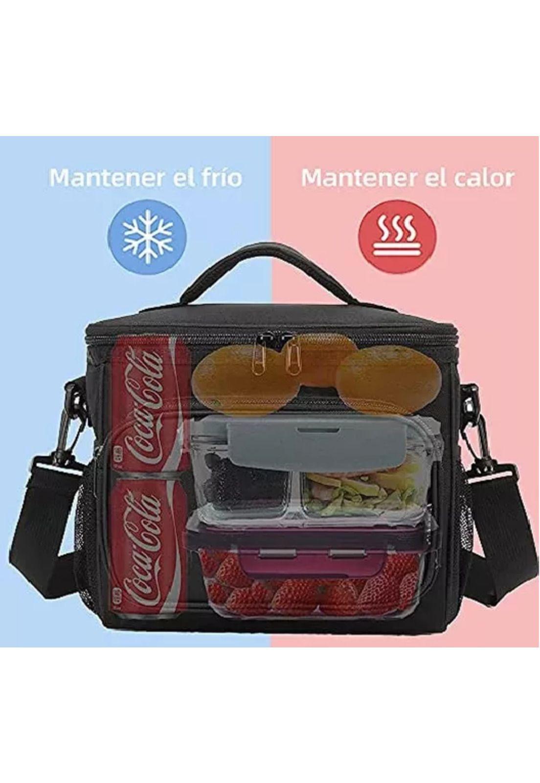 Bolso lonchera térmica portátil multicolor-2