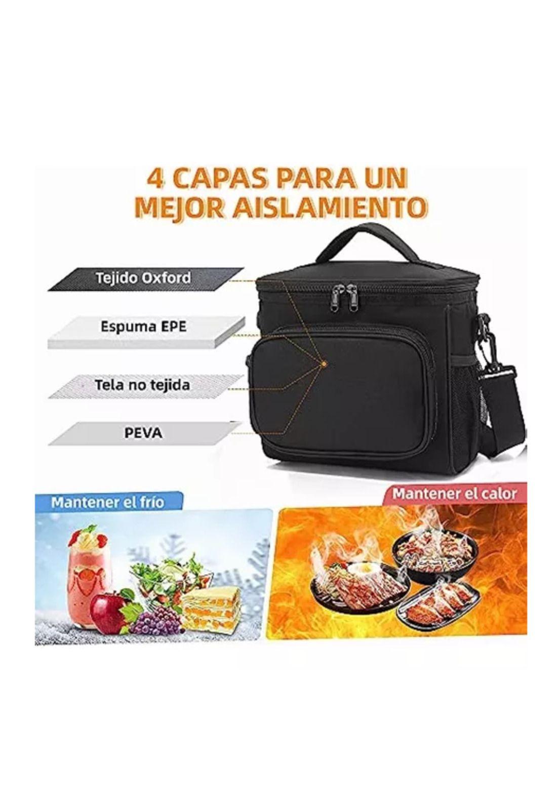 Bolso lonchera térmica portátil multicolor-3