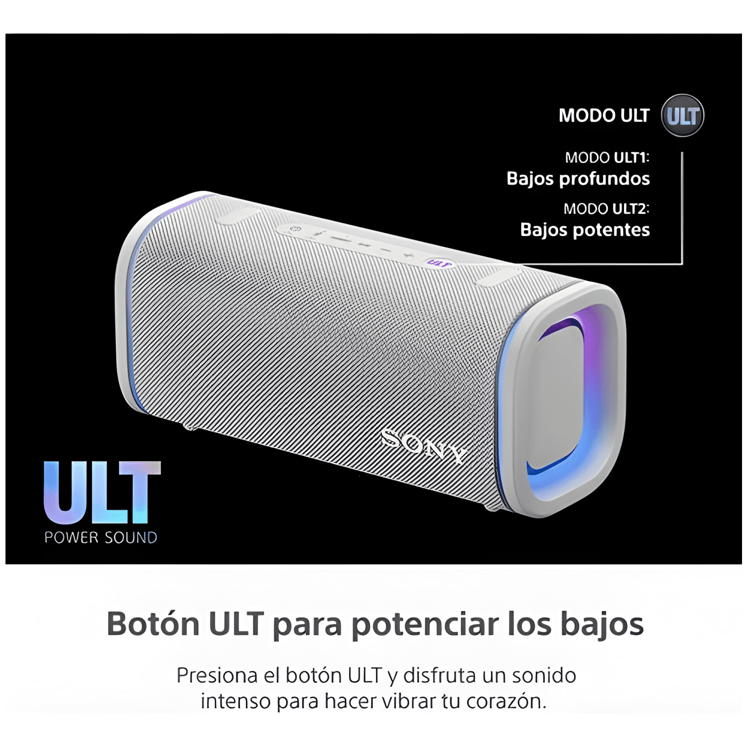 Parlante portátil bluetooth 5 Blanco-2