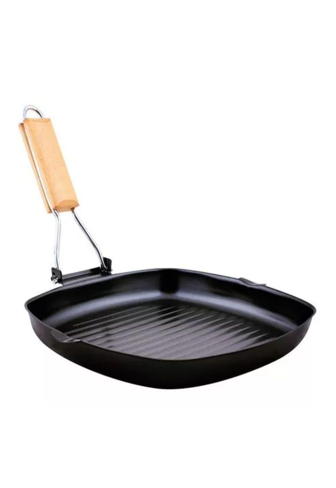 Sartén antiadherente cuadrado para parrilla, plancha grill, 20 cm-2