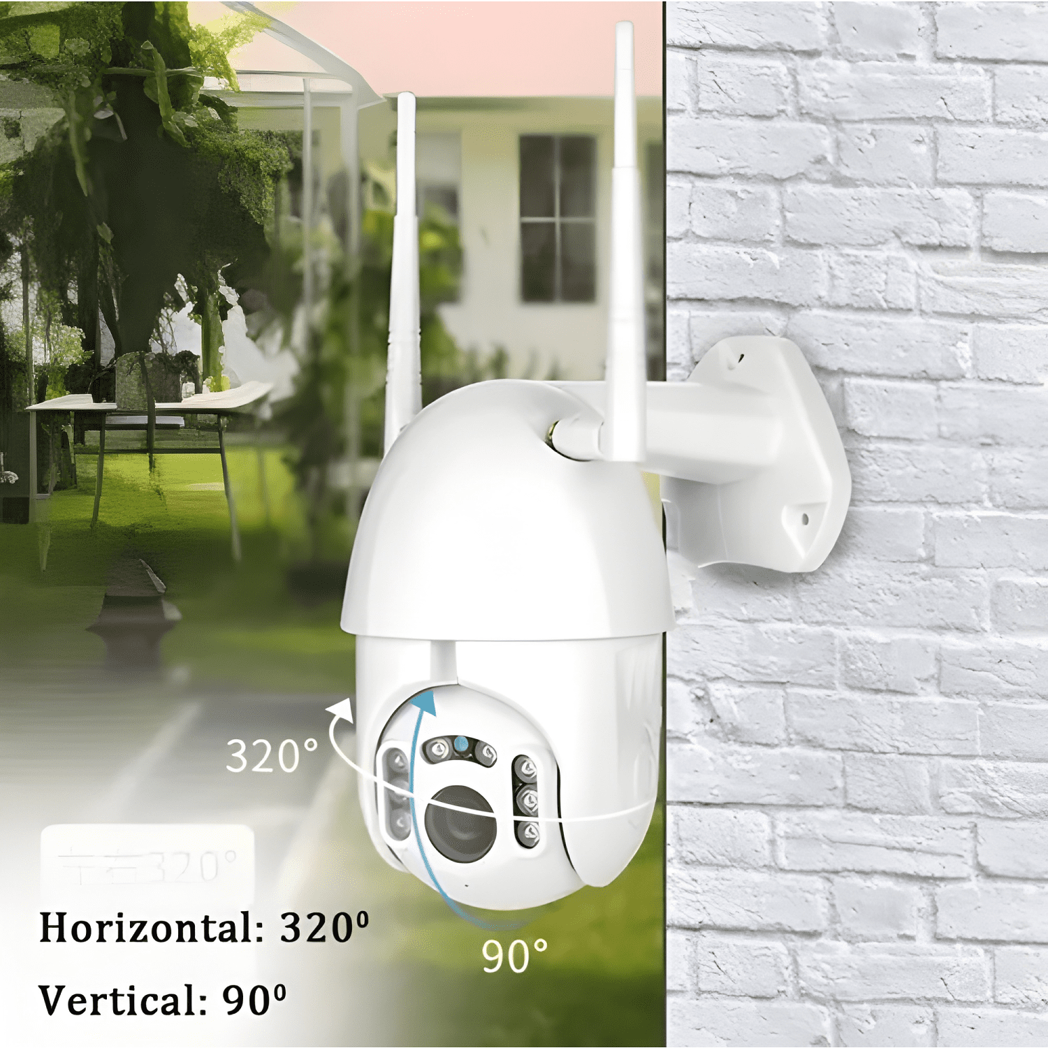 Cámara Ip X2 con Movimiento, Infrarrojo Impermeable Wifi Hd-2