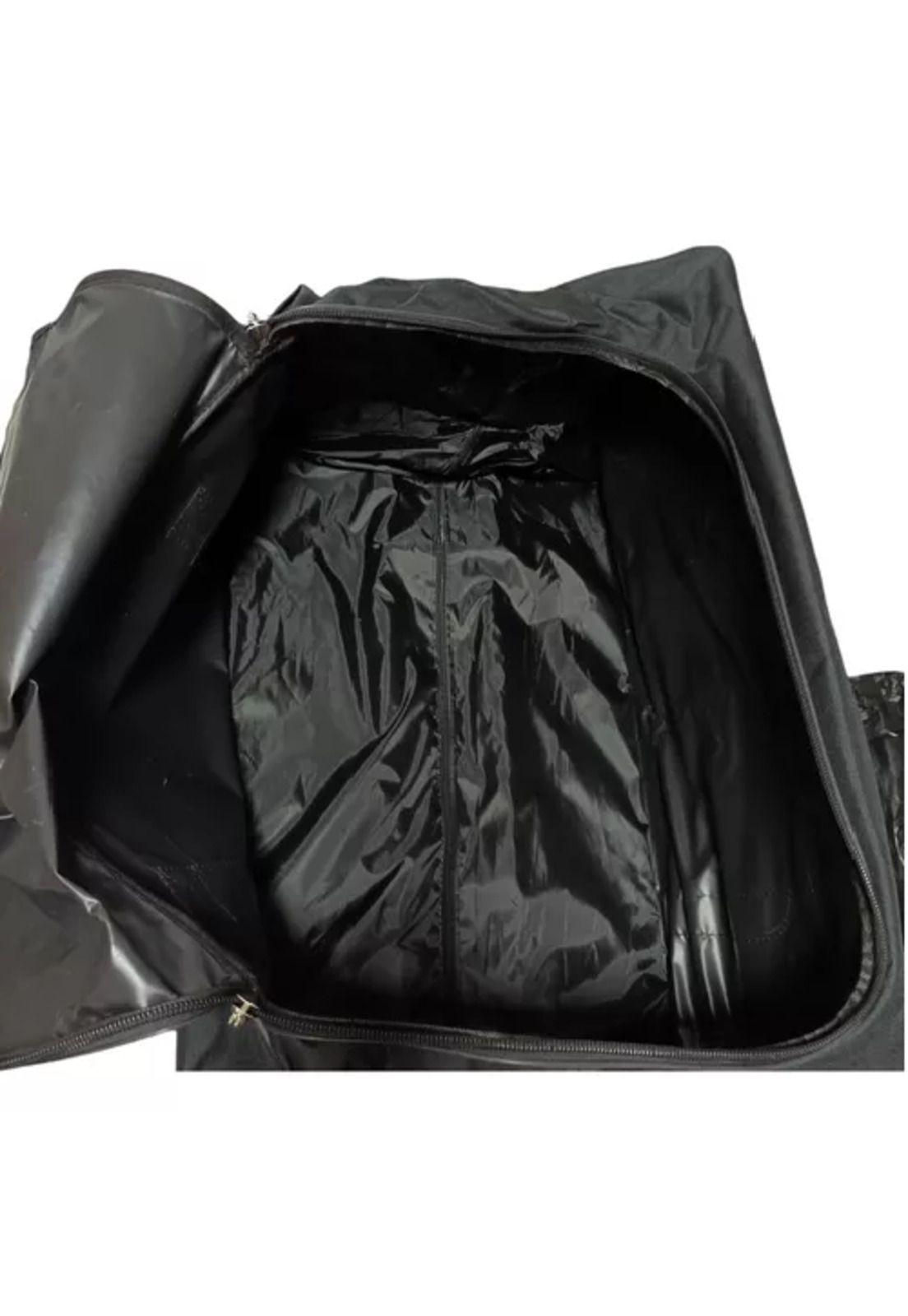 Bolso de viaje de 3 ruedas, 100 kilos, multifuncional, color negro-4
