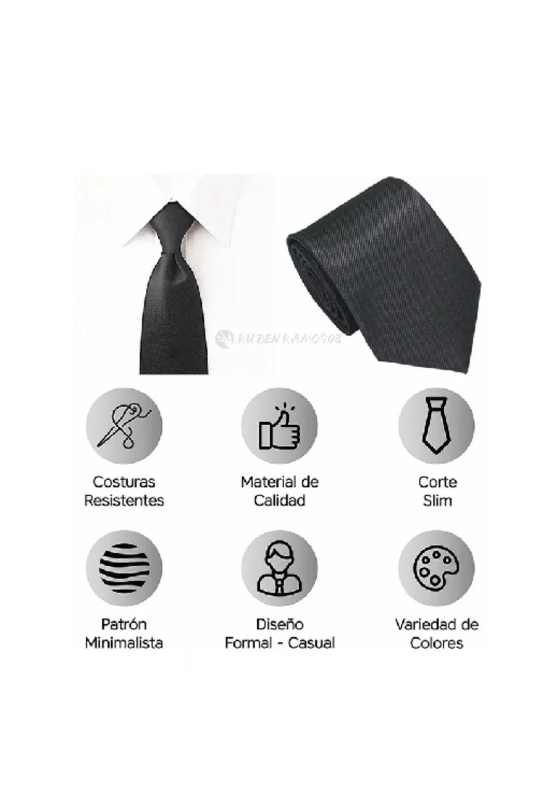 Corbata traje de vestir, gris-5