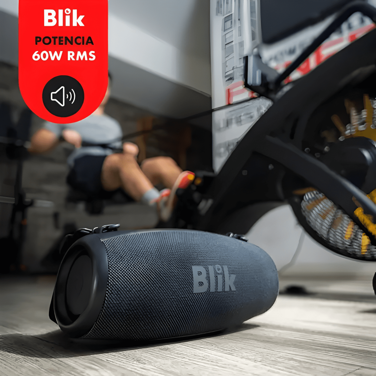 Parlante bluetooth portátil beatbass 60w ipx6 Negro-1