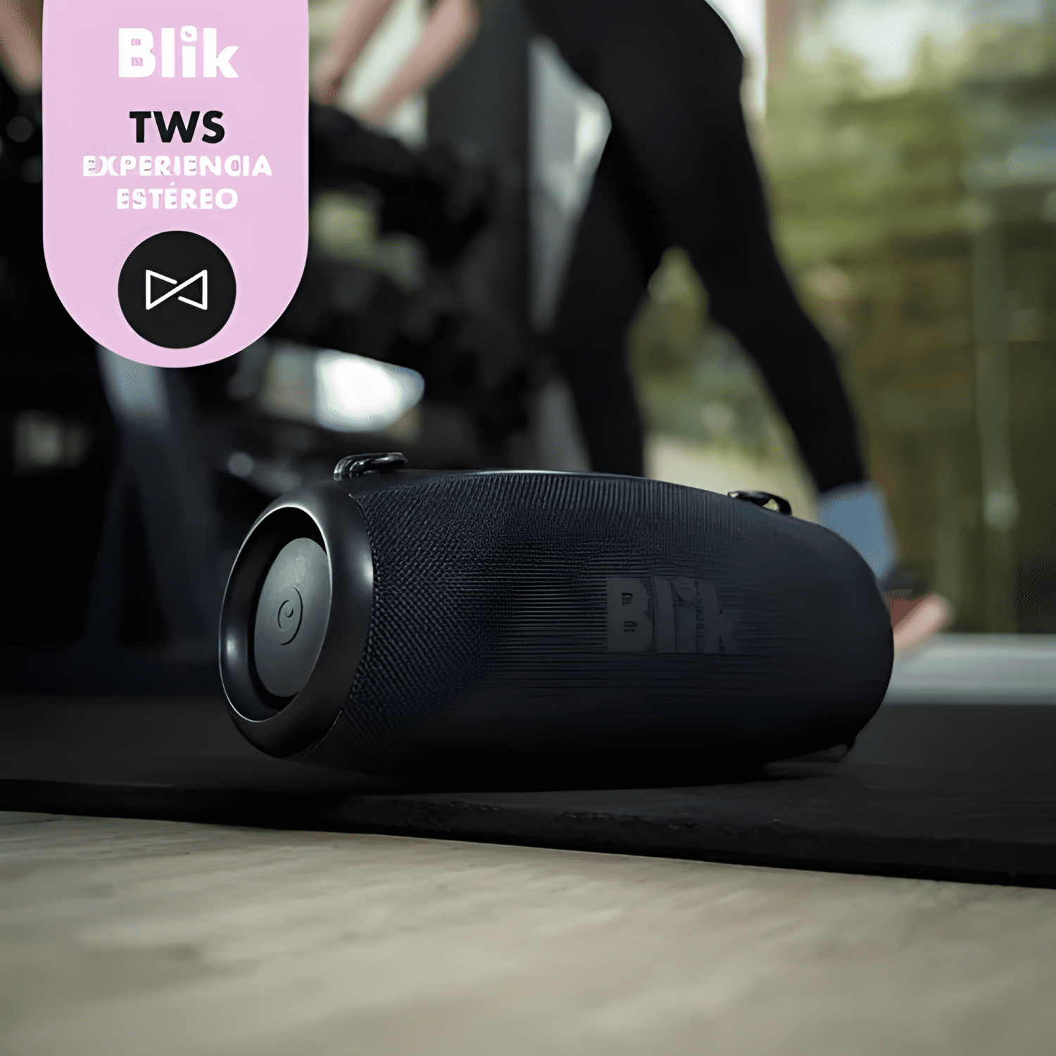 Parlante bluetooth portátil beatbass 60w ipx6 Negro-3