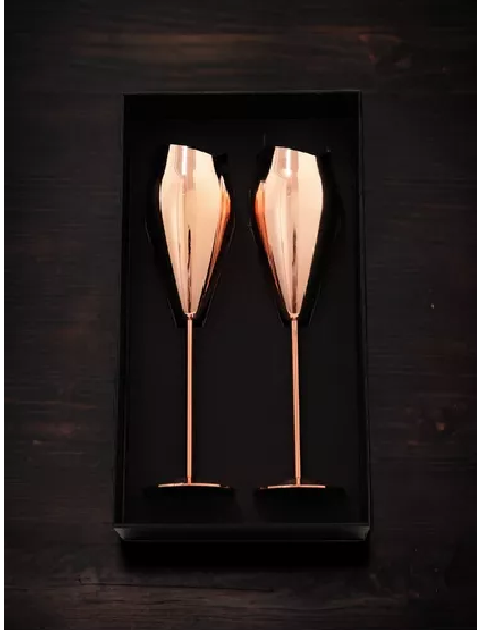 2 Copas Champagne Cobre Premium Coctel 215ml-2