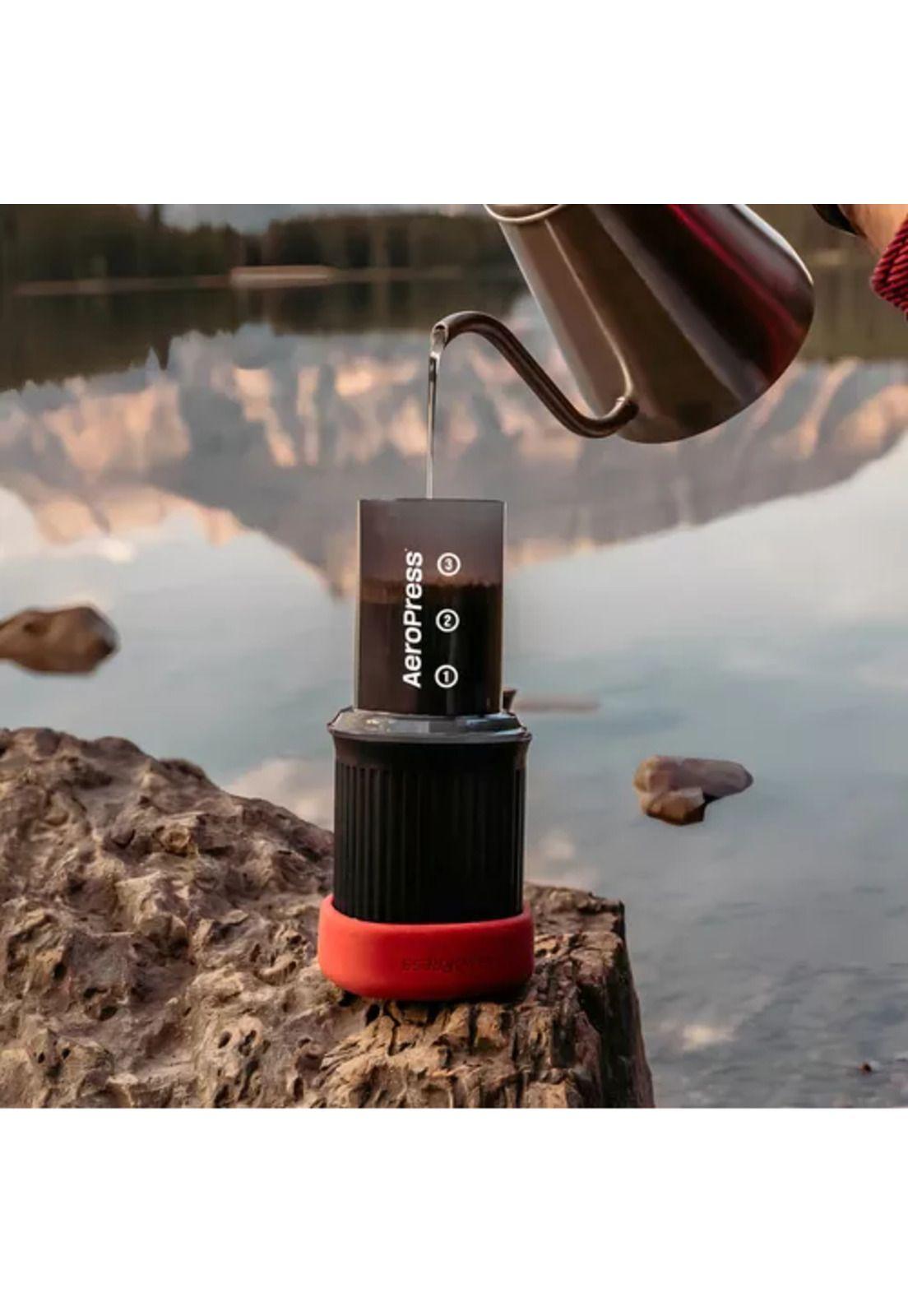 Cafetera portátil AeroPress Go manual gris-4