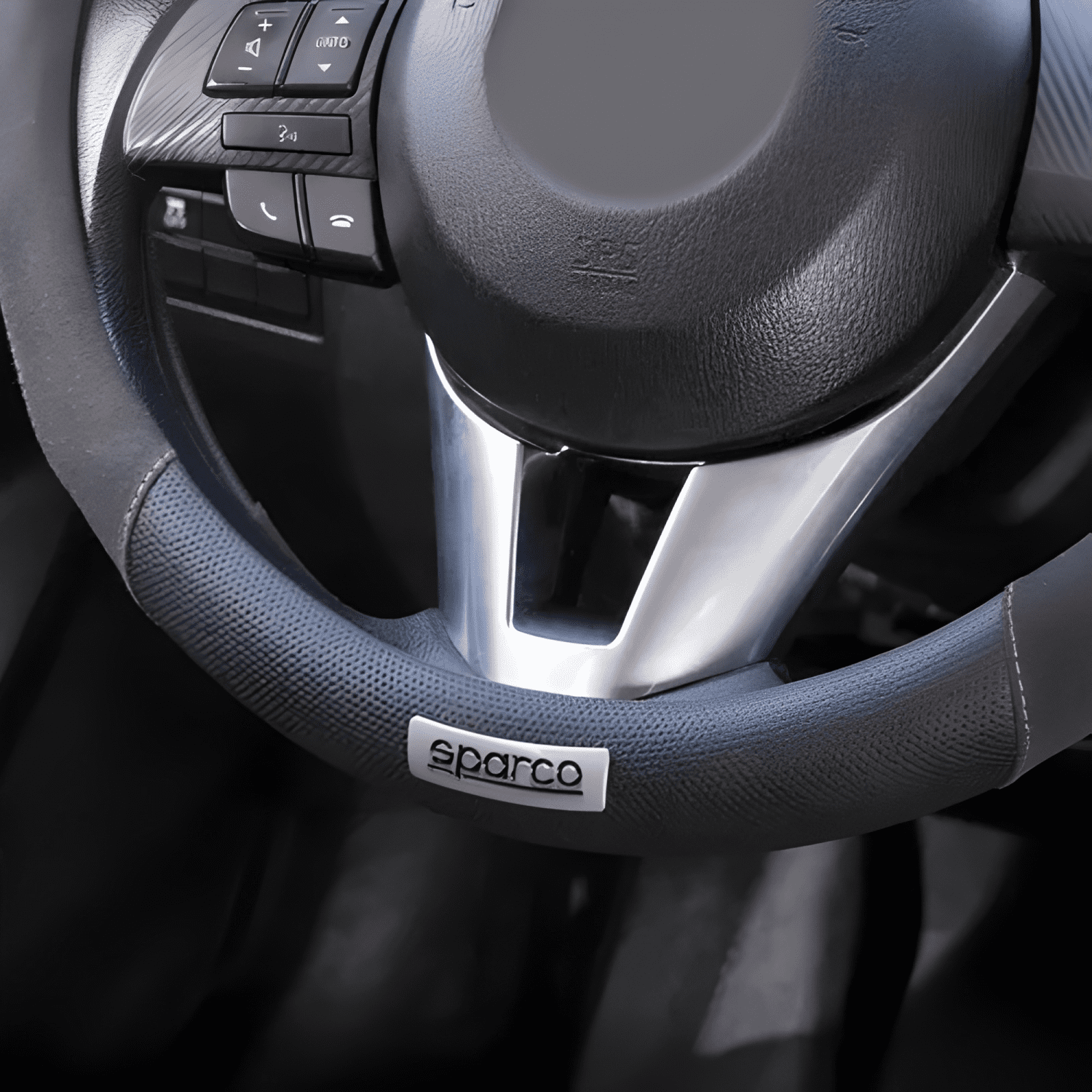 Funda Cubre Volante Sparco Original Excelente Calidad 1112bk-1