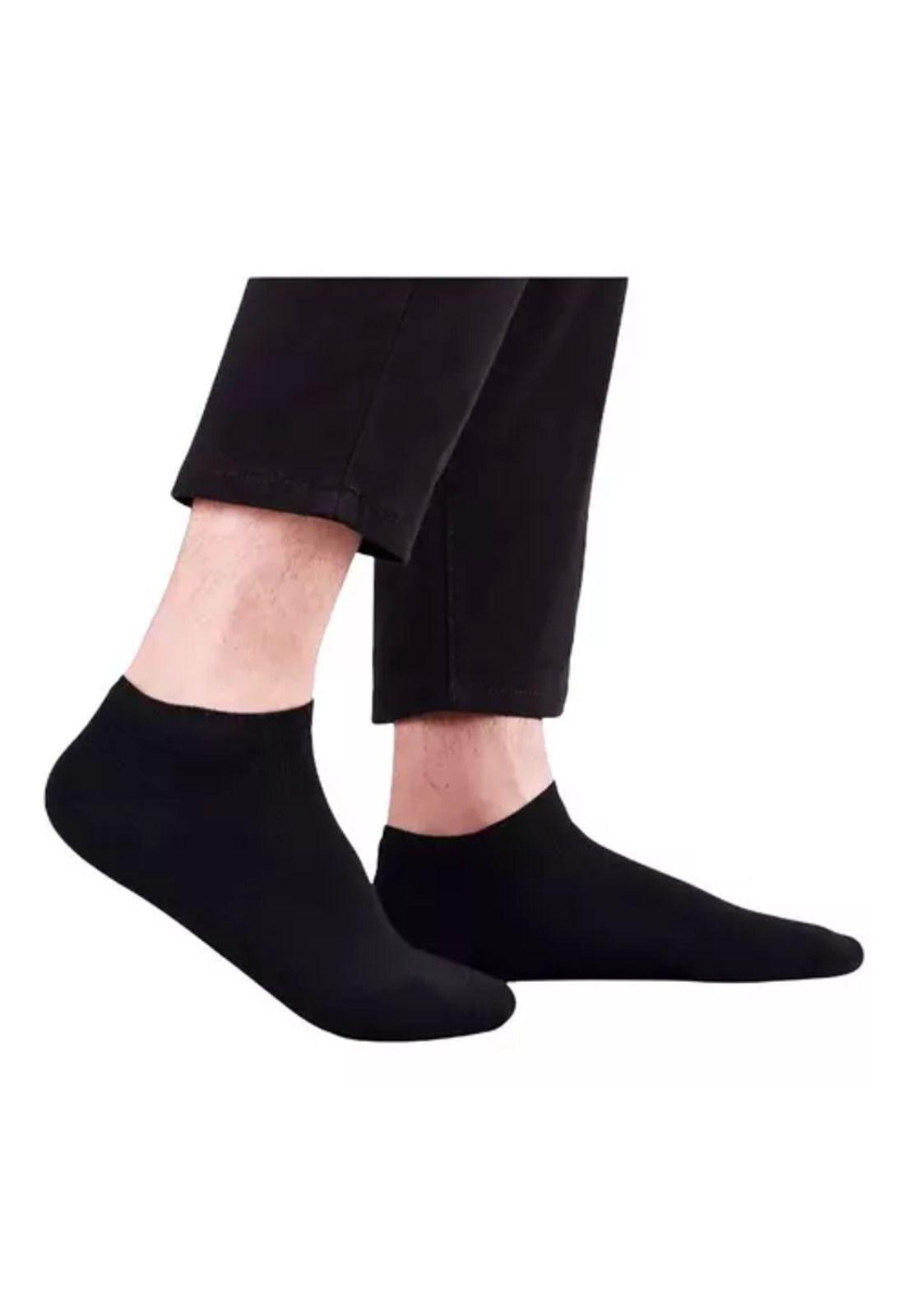 Pack de 12 pares de calcetines de bambú deportivos tobilleras, hombre, multicolor, talla 39-44-2