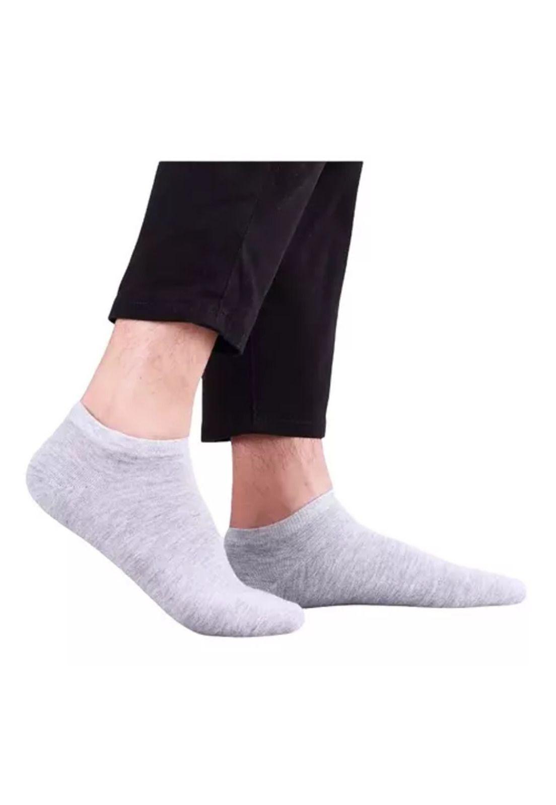 Pack de 12 pares de calcetines de bambú deportivos tobilleras, hombre, multicolor, talla 39-44-3