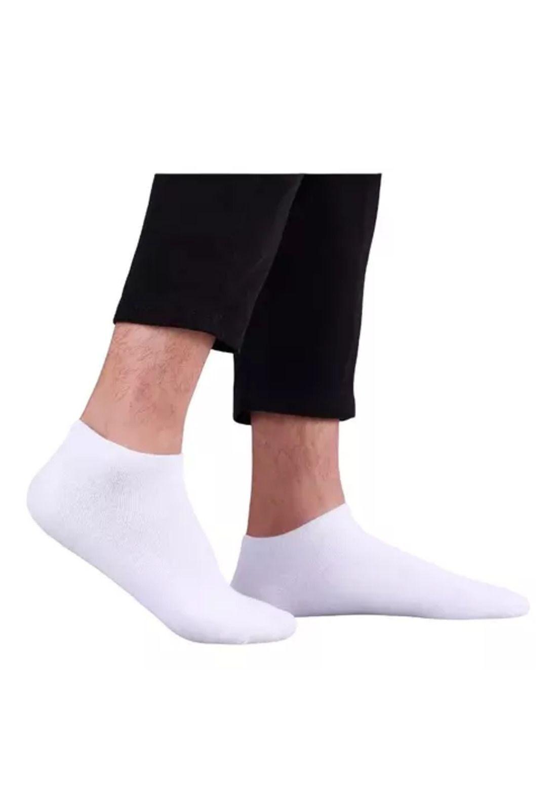 Pack de 12 pares de calcetines de bambú deportivos tobilleras, hombre, multicolor, talla 39-44-4