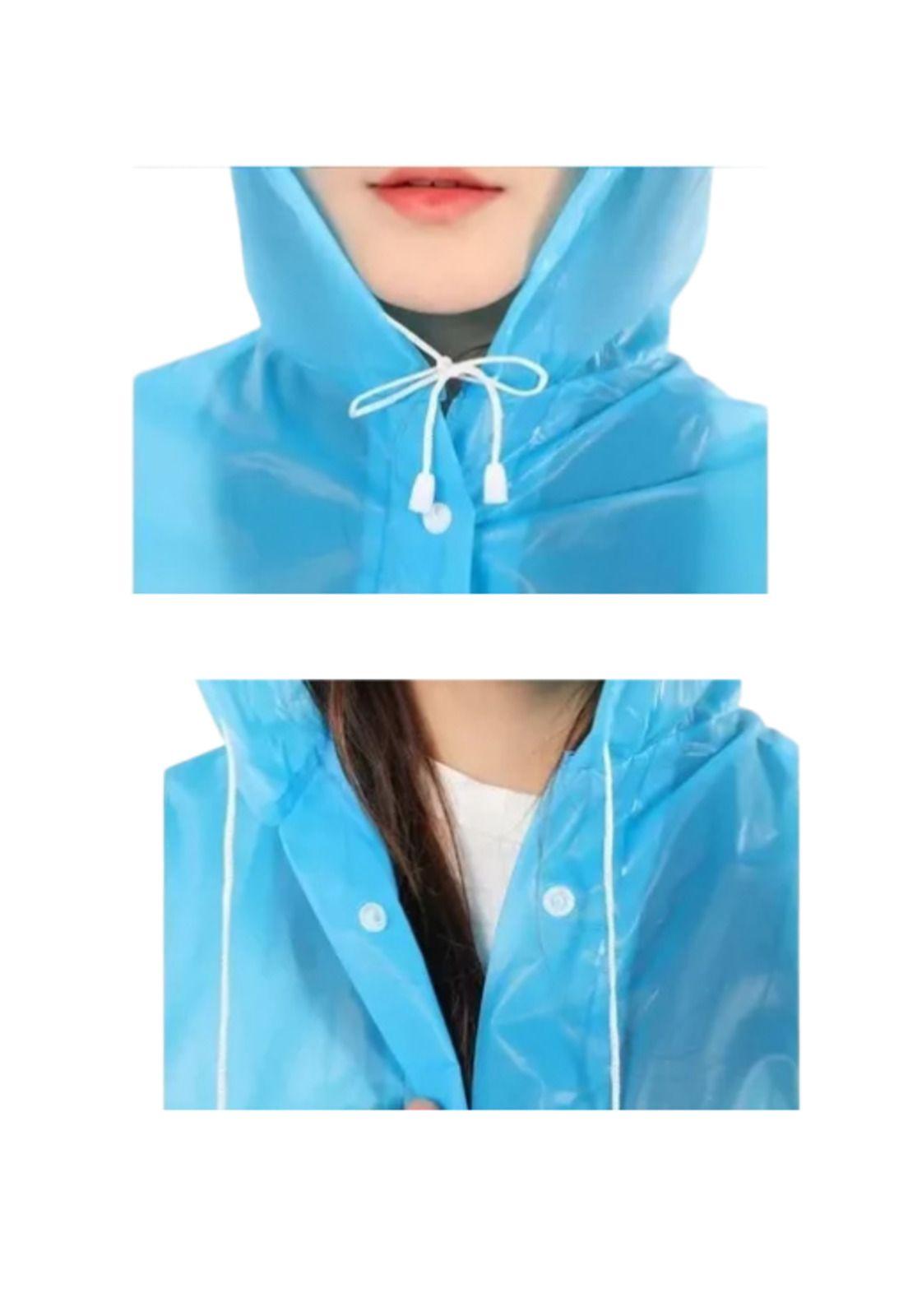 Capa para Lluvia Poncho Impermeable Adulto Color Azul-2