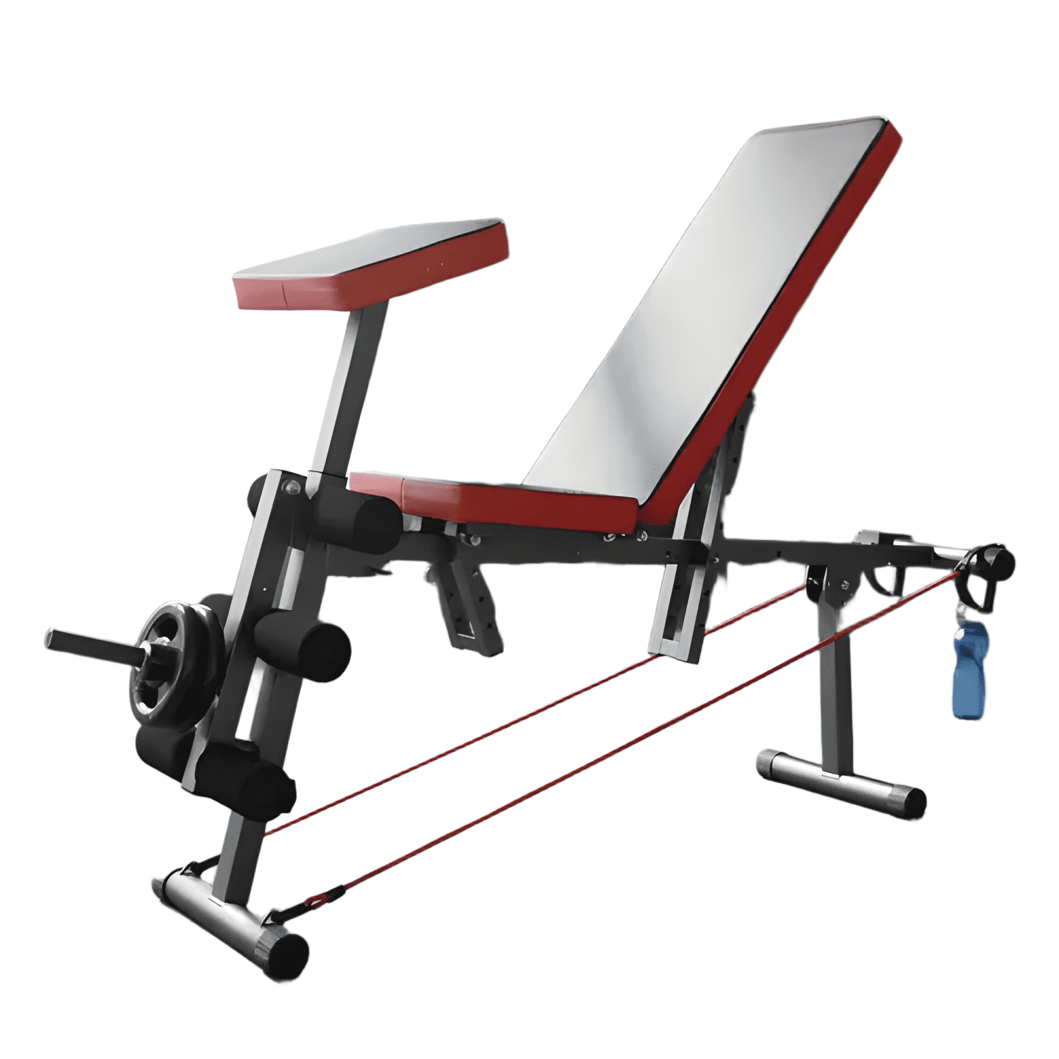 Banca abdominal inclinable para pecho y piernas #2-0