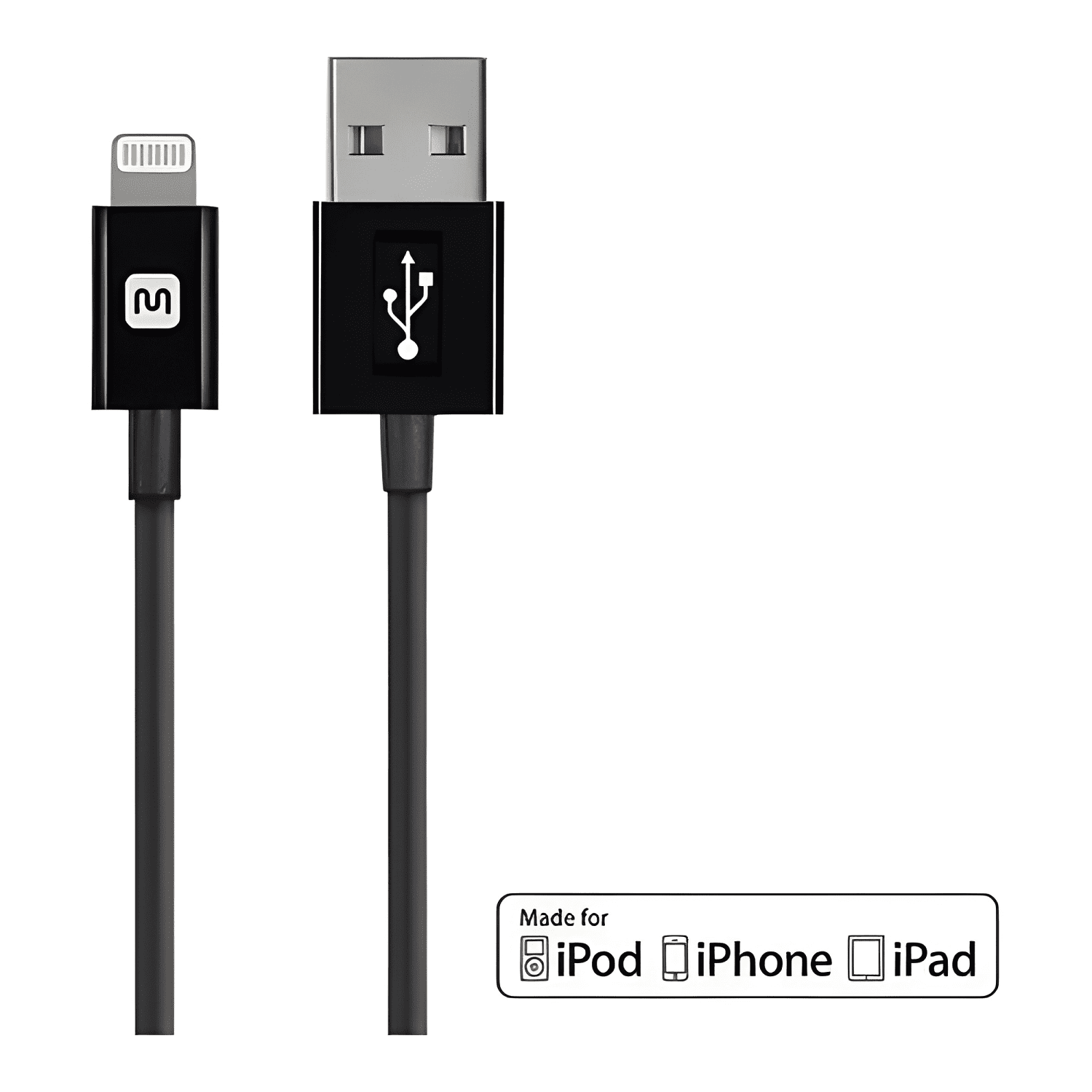 Cable de carga lightning compatible con iphone 3 metros-3