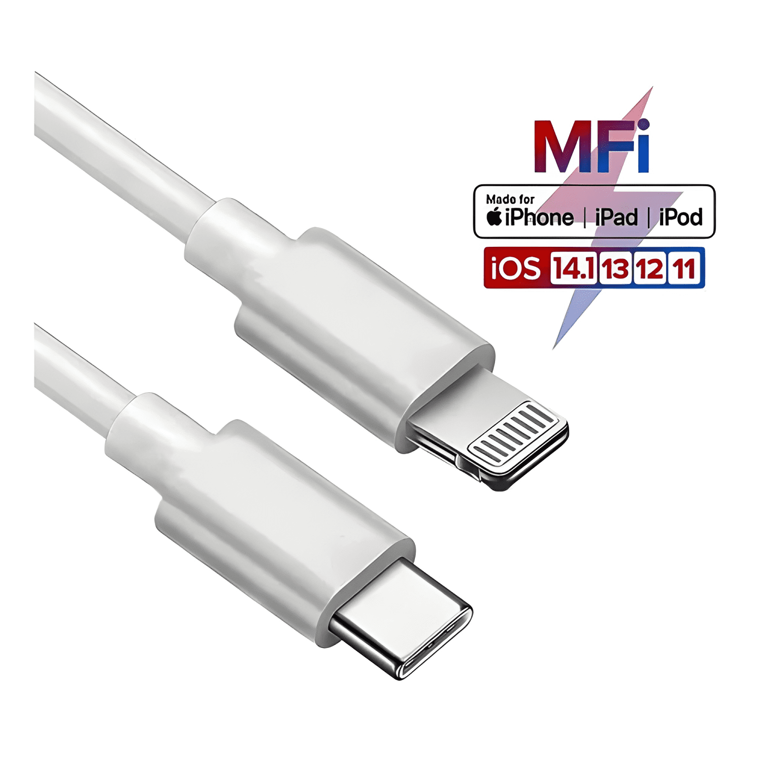 Cable para iphone carga turbo tipo c a lightning 1 metro-2