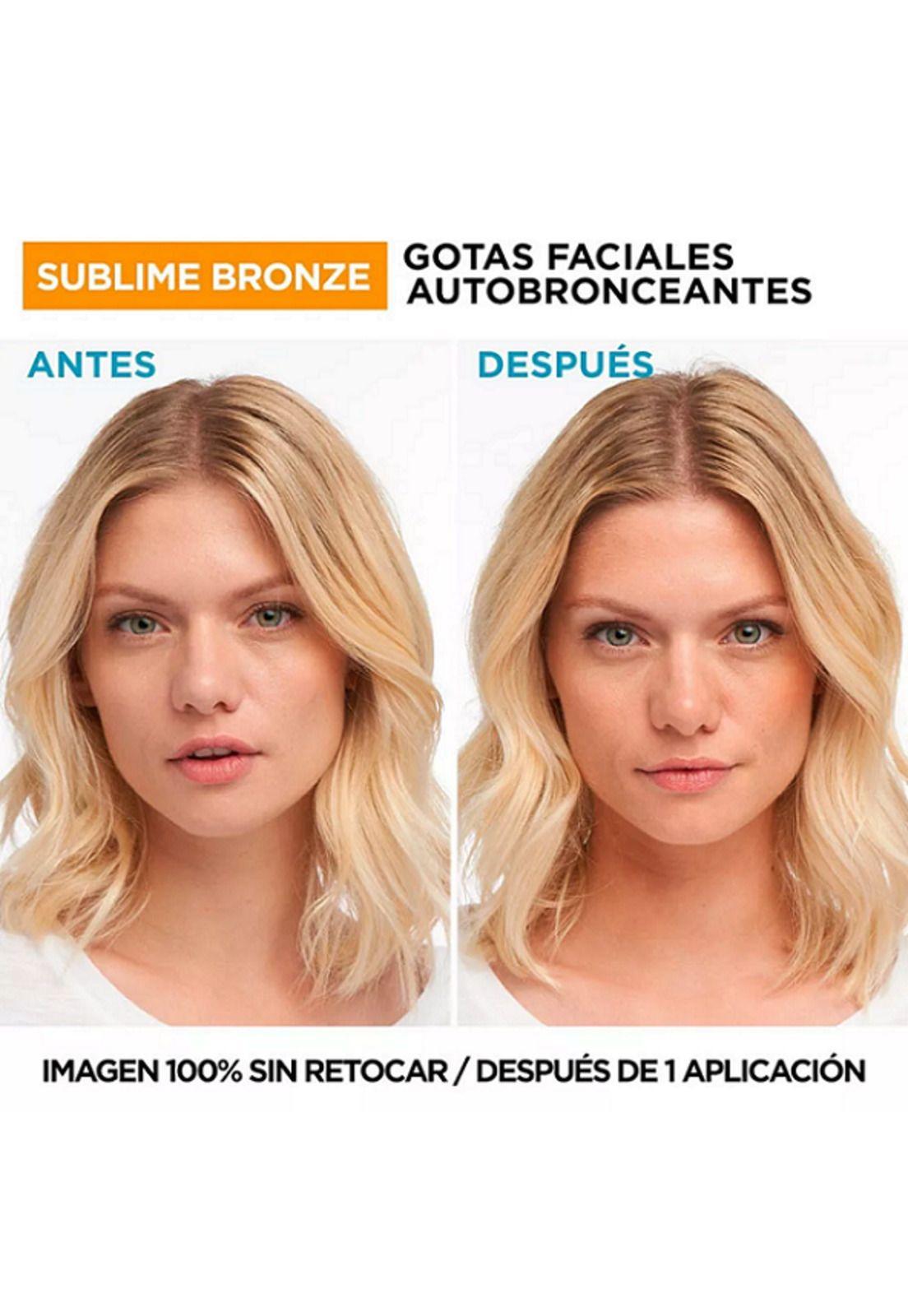 Autobronceante L'Oréal Gotas Faciales Sublime Bronze 30ml-3