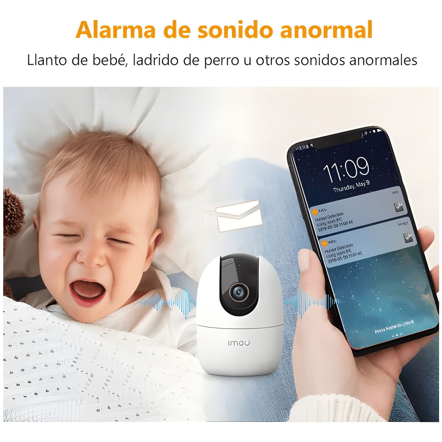 Imou Seguridad Cámara Ranger 2 5mp Wifi 360° Ip Interior-4