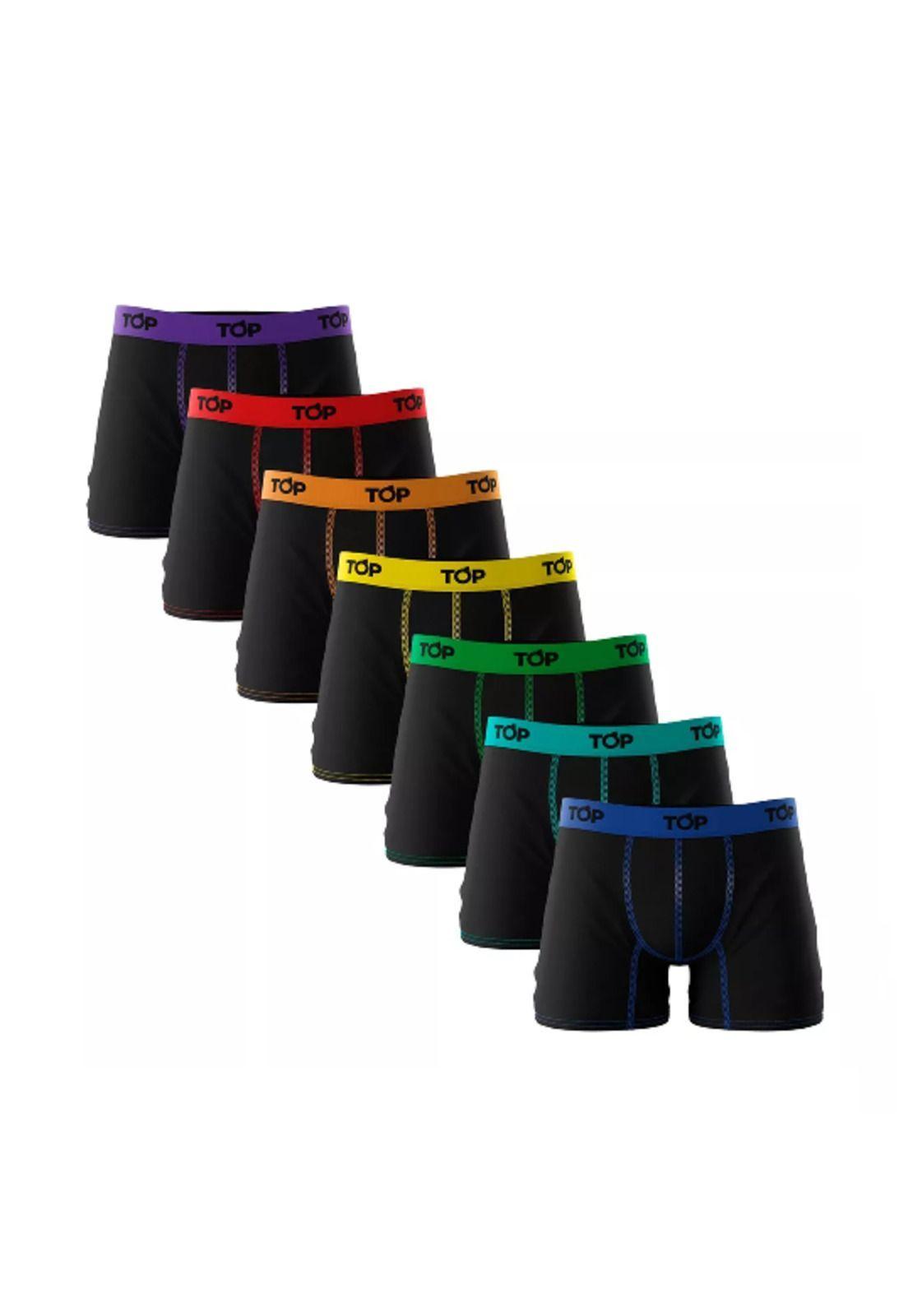 Bóxer algodón talla M, pack de 7, multicolor-3