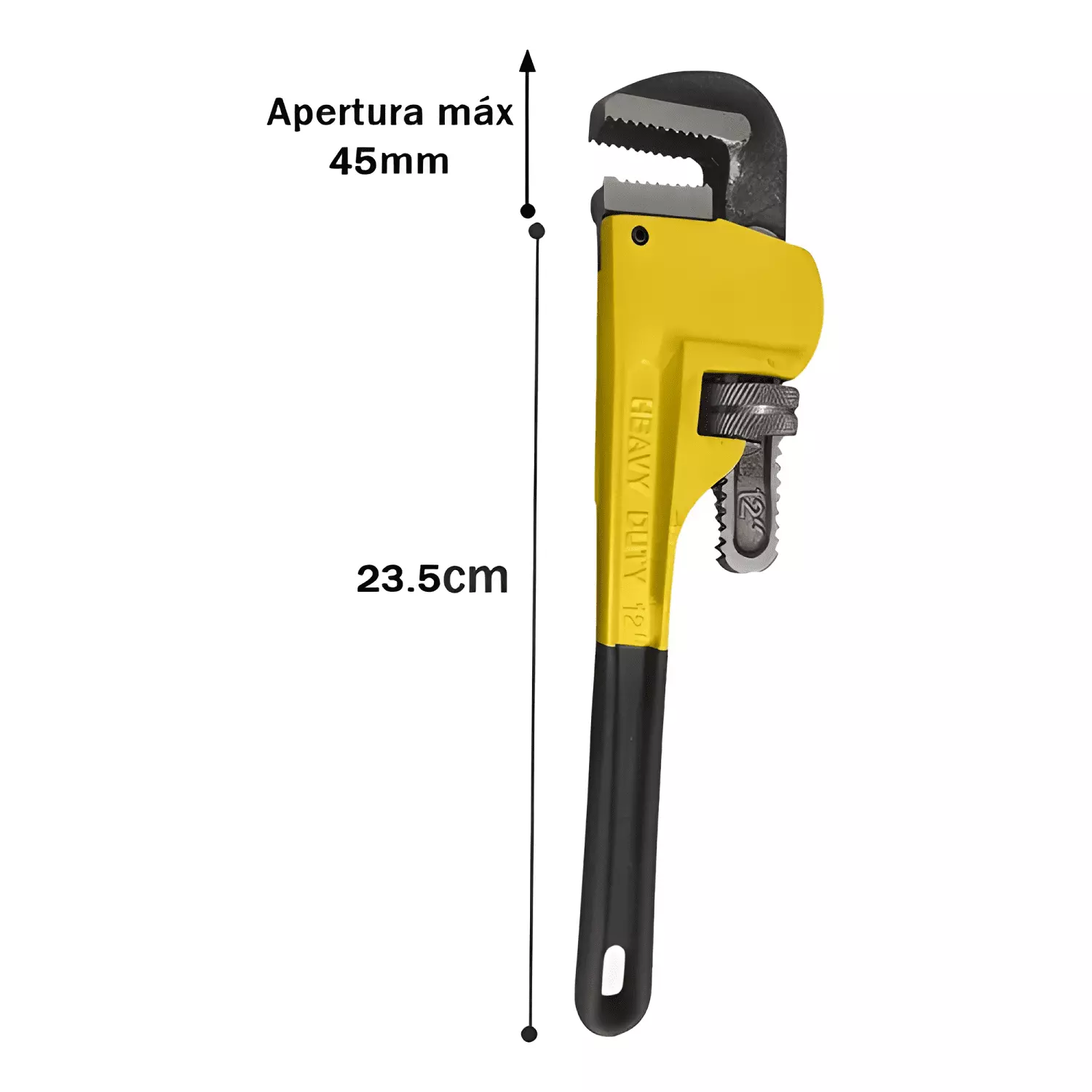 Llave inglesa Stillson de caño apertura 45mm 12 pulg-3