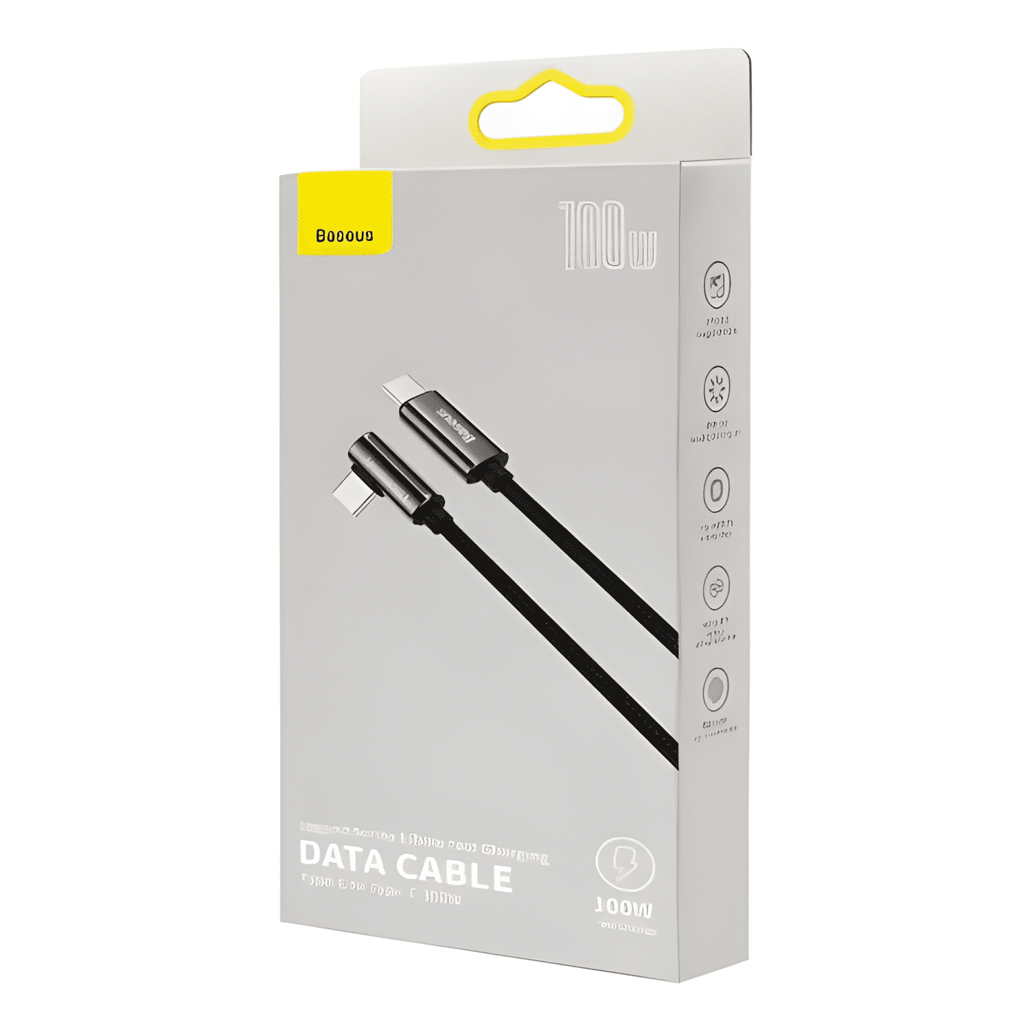Cable trenzado type c - type c 100w de 2 mts-3