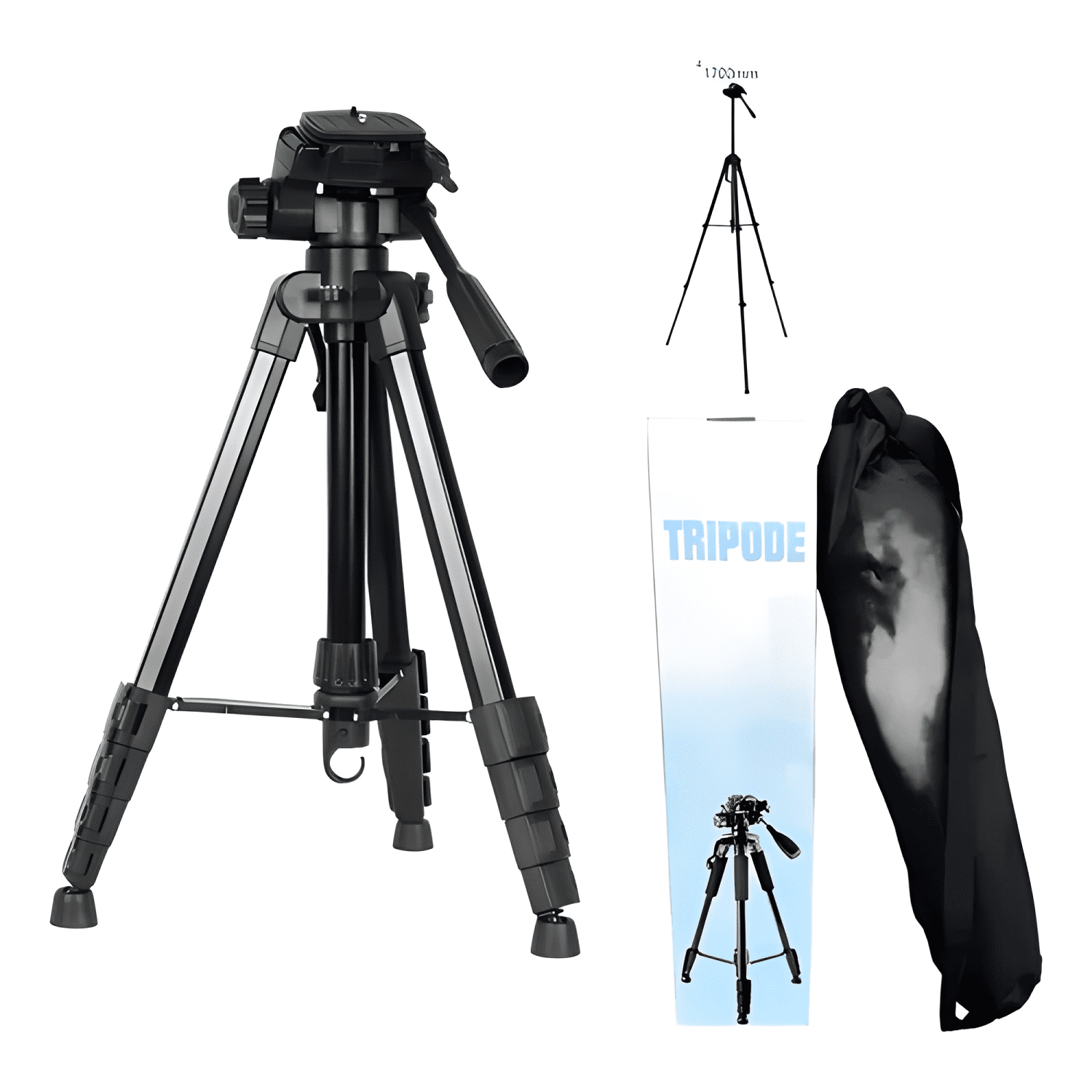 Trípode Celular Camara Portátil Aluminio 170 Cm Profesional-0